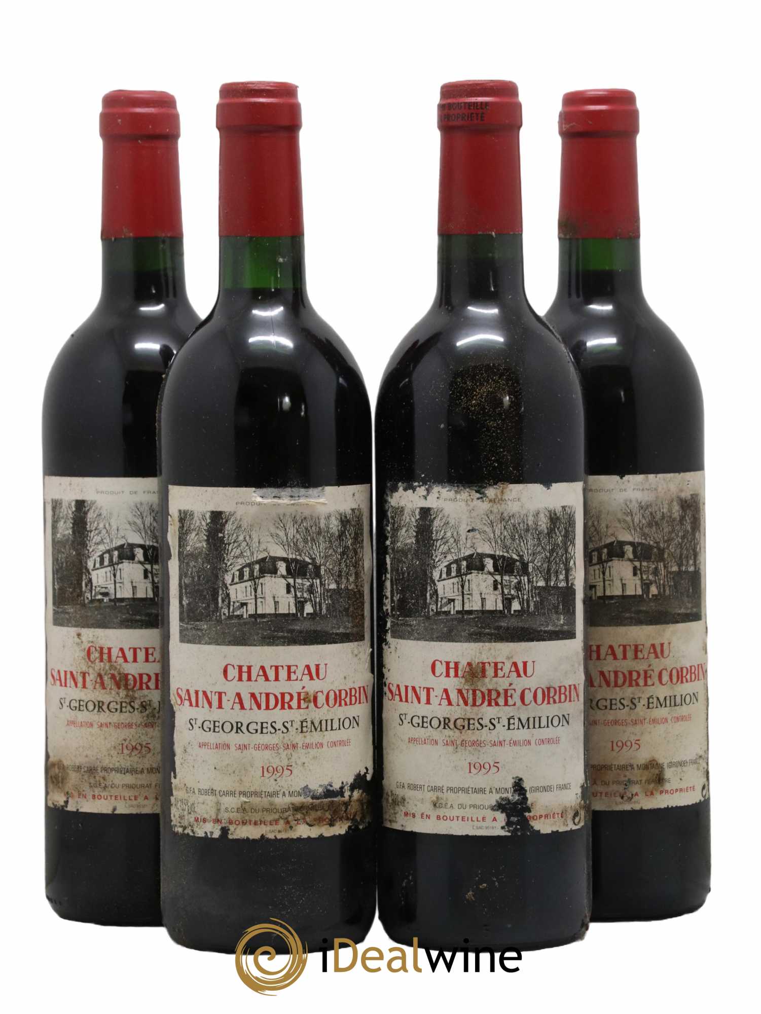 Saint-Georges-Saint-Émilion Château Saint-André Corbin 1995 - Lot de 4 bouteilles - 0