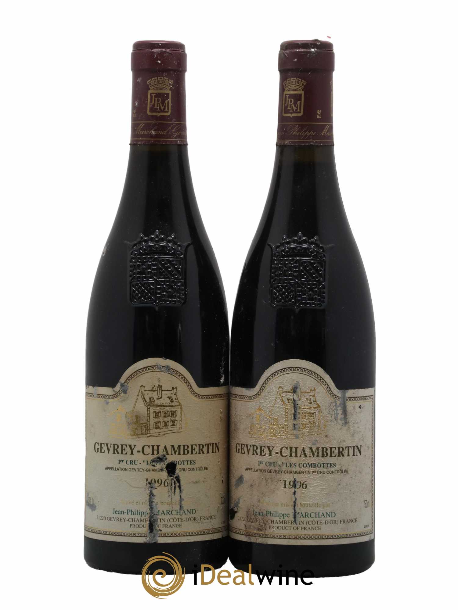 Gevrey-Chambertin 1er Cru Les Combottes Domaine Jean Philippe Marchand 1996 - Lot de 2 bouteilles - 0