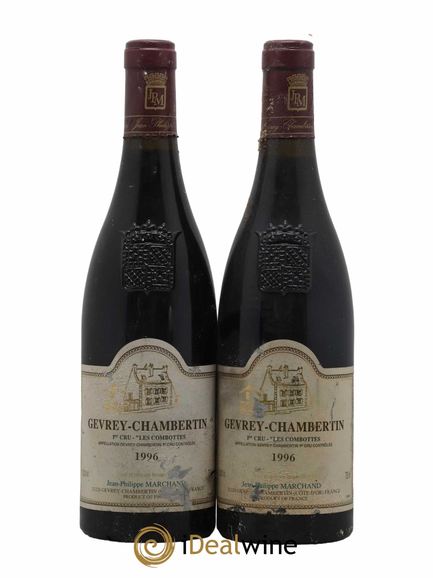 Gevrey-Chambertin 1er Cru Les Combottes Domaine Jean Philippe Marchand 1996 - Lot de 2 bouteilles - 0