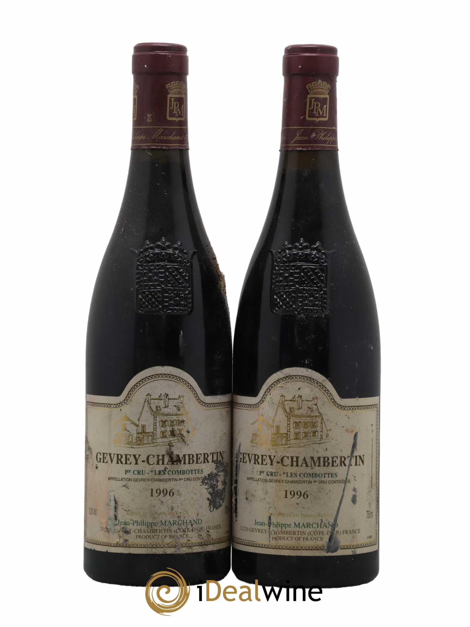 Gevrey-Chambertin 1er Cru Les Combottes Domaine Jean Philippe Marchand 1996 - Lot de 2 bouteilles - 0
