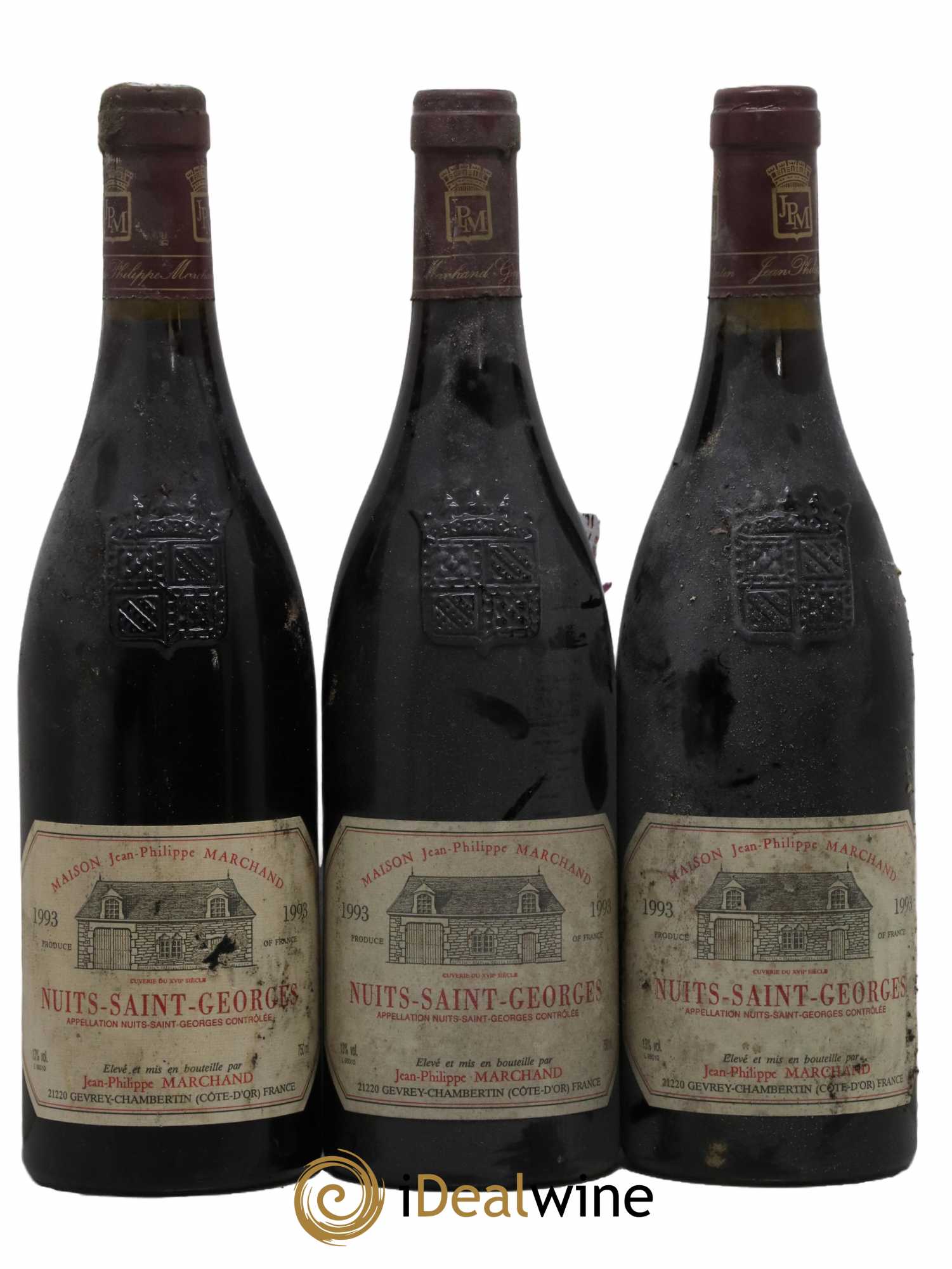 Nuits-Saint-Georges Domaine Marchand 1993 - Lot de 3 bouteilles - 0