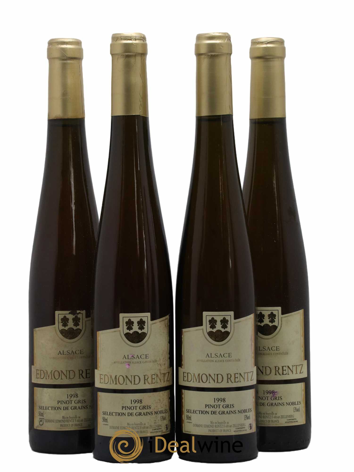 Alsace Pinot Gris Sélection Grains Nobles Domaine Rentz 50CL 1998 - Lotto di 4 bottiglie - 0