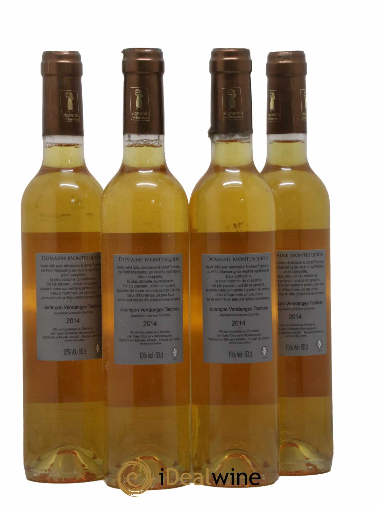 Jurançon Vendanges Tardives Domaine de Montesquiou 50CL 2014 - Lotto di 4 bottiglie - 1