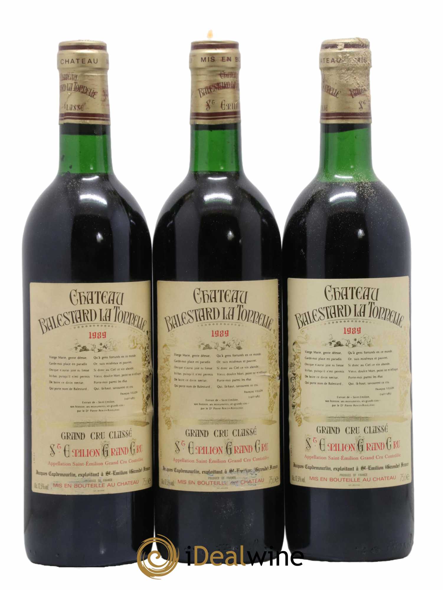 Château Balestard la Tonnelle Grand Cru Classé 1989 - Lot de 12 bouteilles - 4