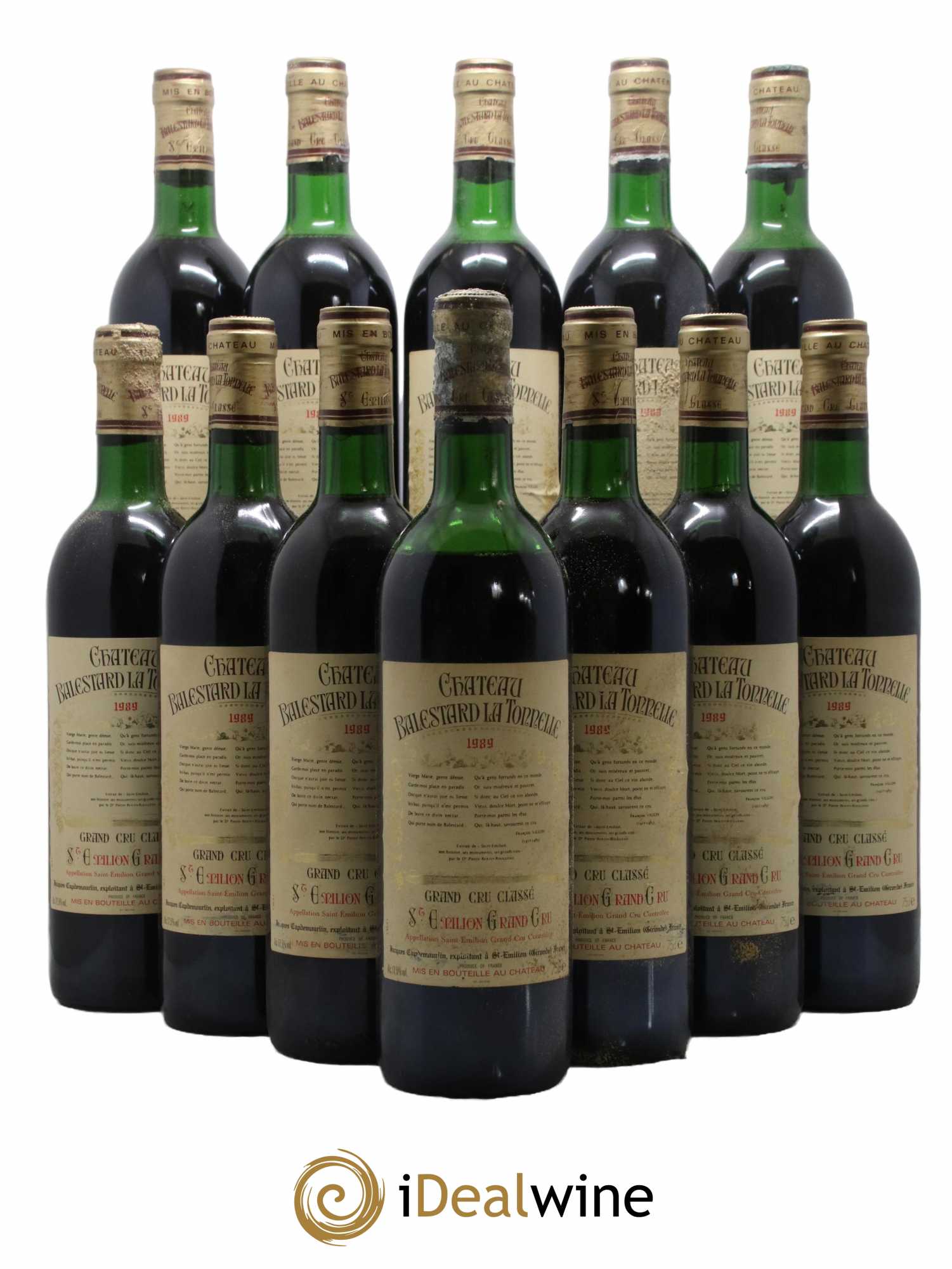 Château Balestard la Tonnelle Grand Cru Classé 1989 - Lot de 12 bouteilles - 0