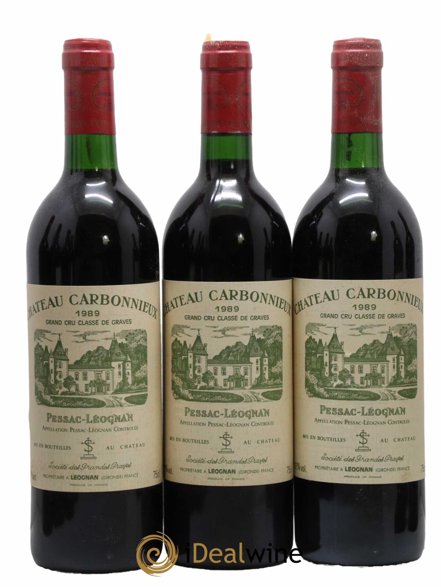 Château Carbonnieux Cru Classé de Graves 1989 - Lot de 12 bouteilles - 2