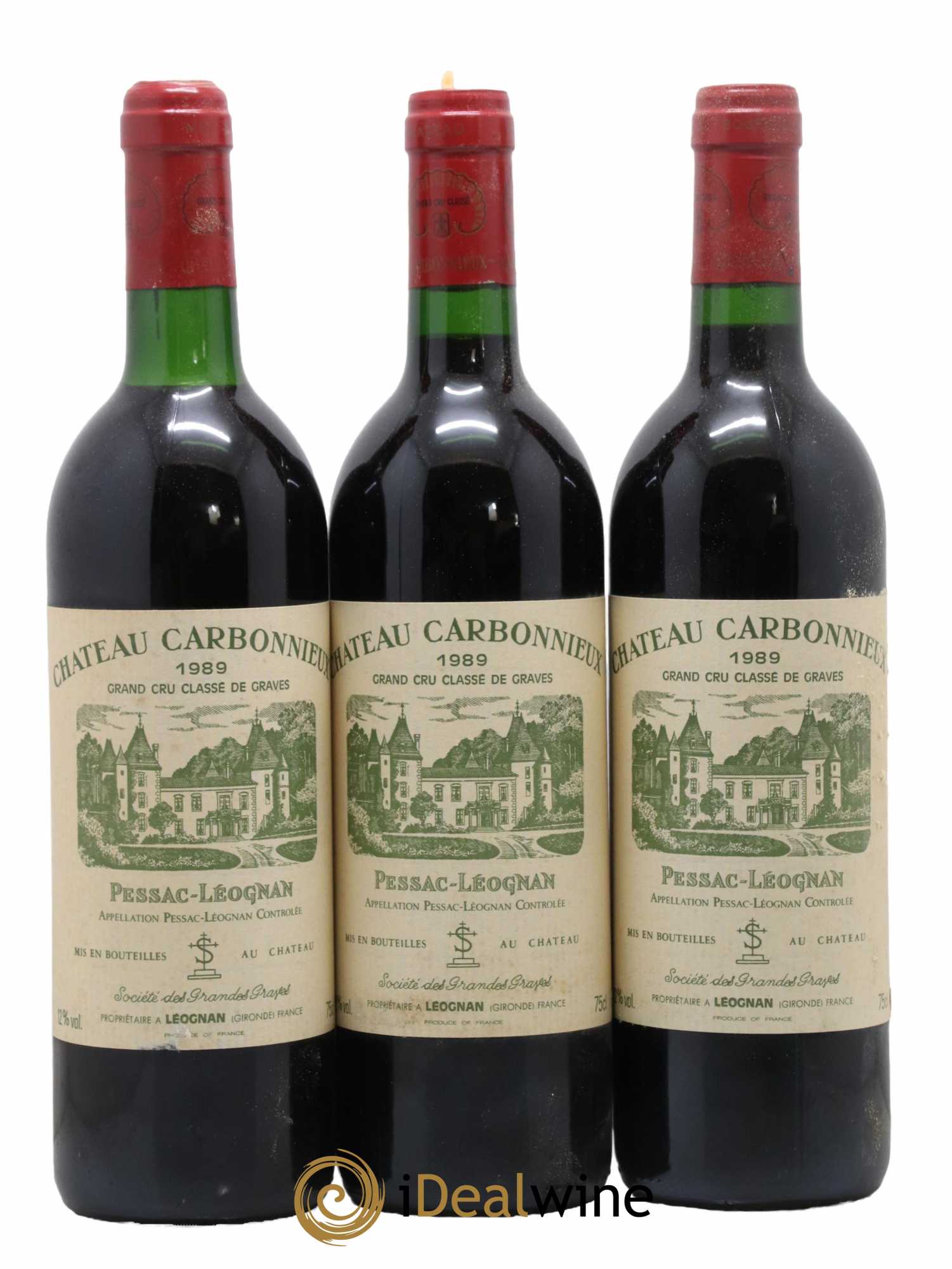 Château Carbonnieux Cru Classé de Graves 1989 - Lot de 12 bouteilles - 4