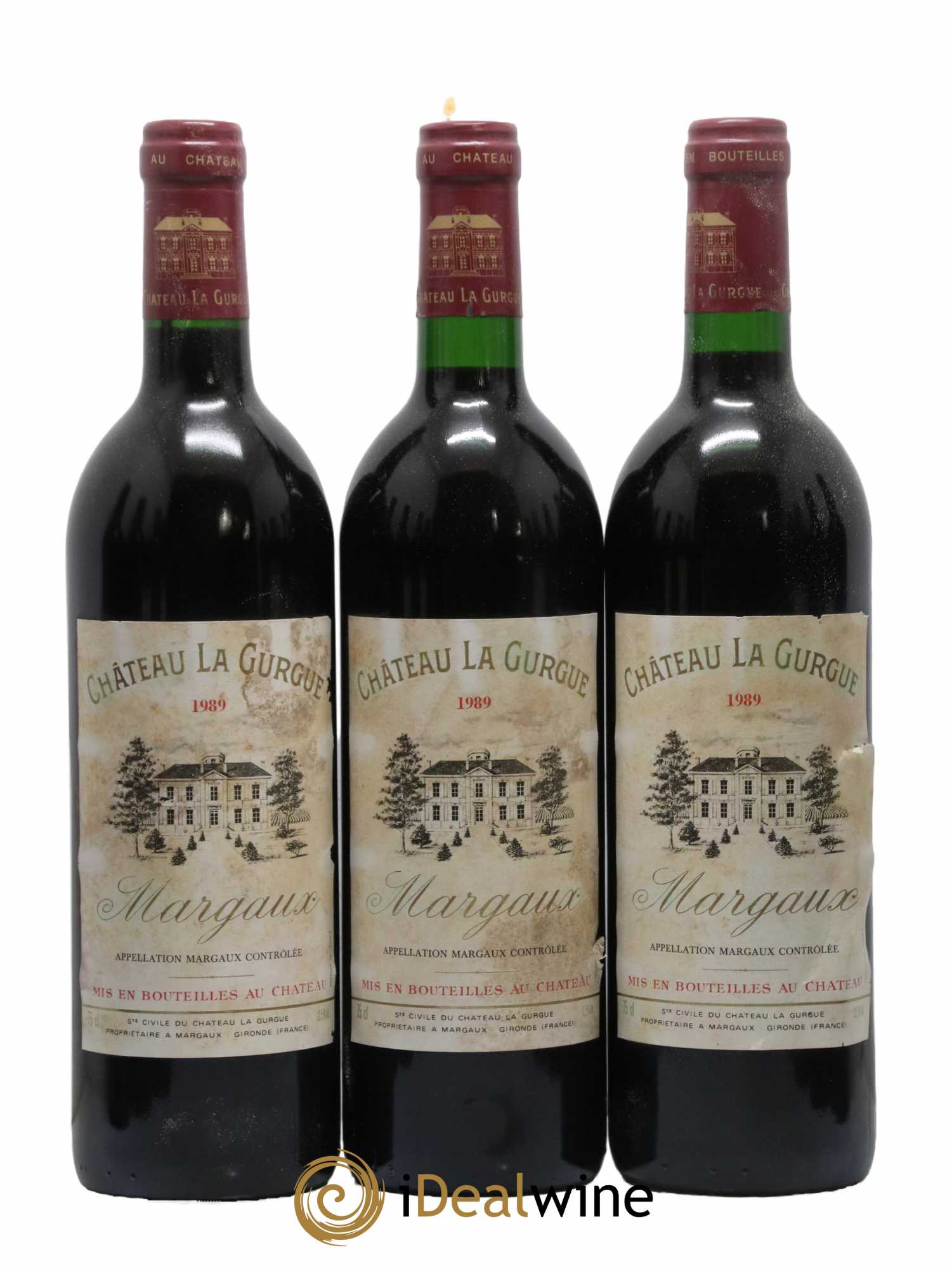 Château la Gurgue Cru Bourgeois 1989 - Lot de 12 bouteilles - 1