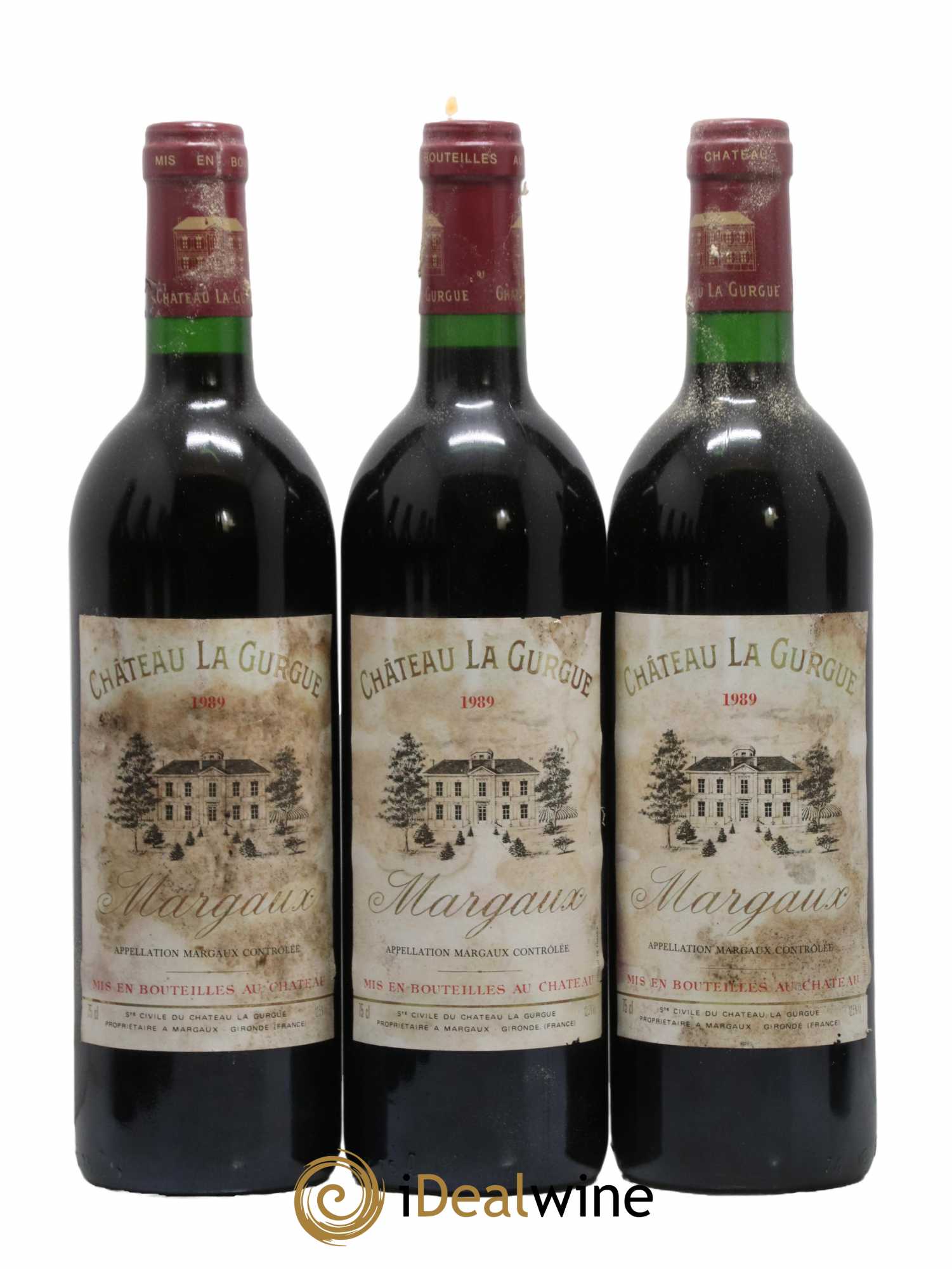 Château la Gurgue Cru Bourgeois 1989 - Lot de 12 bouteilles - 2