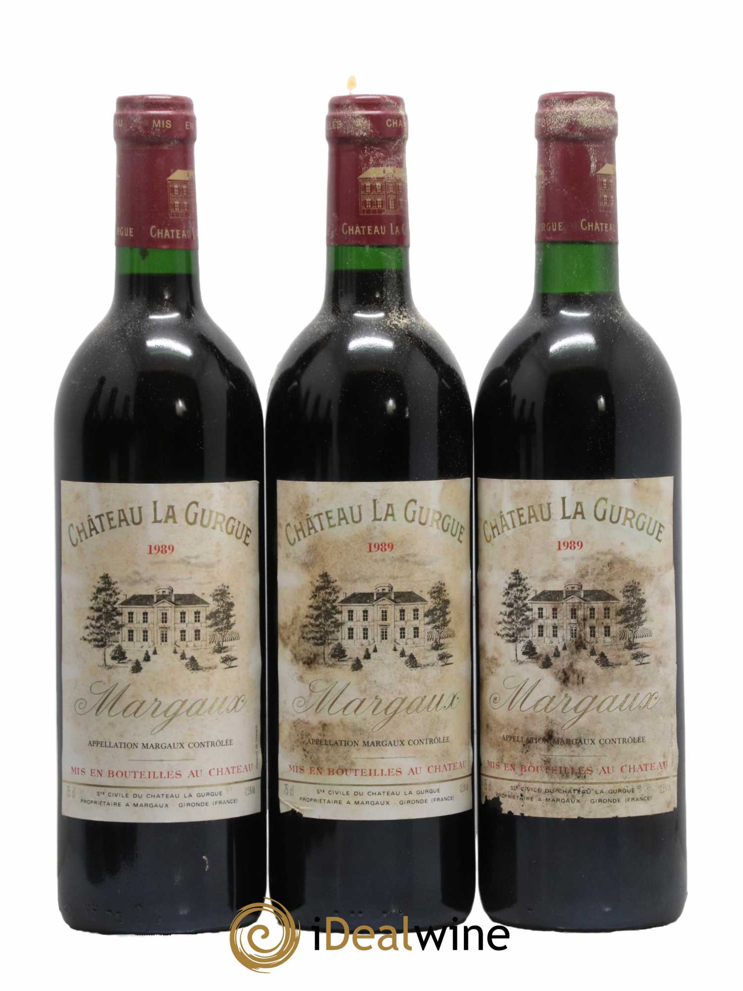 Château la Gurgue Cru Bourgeois 1989 - Lot de 12 bouteilles - 3