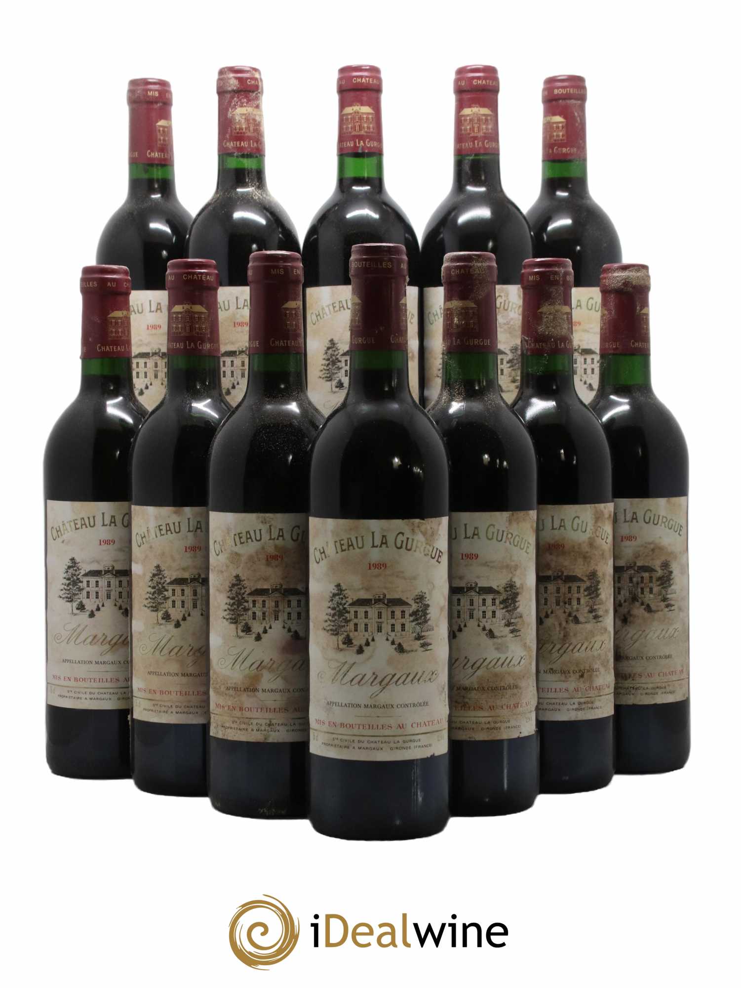 Château la Gurgue Cru Bourgeois 1989 - Lot de 12 bouteilles - 0