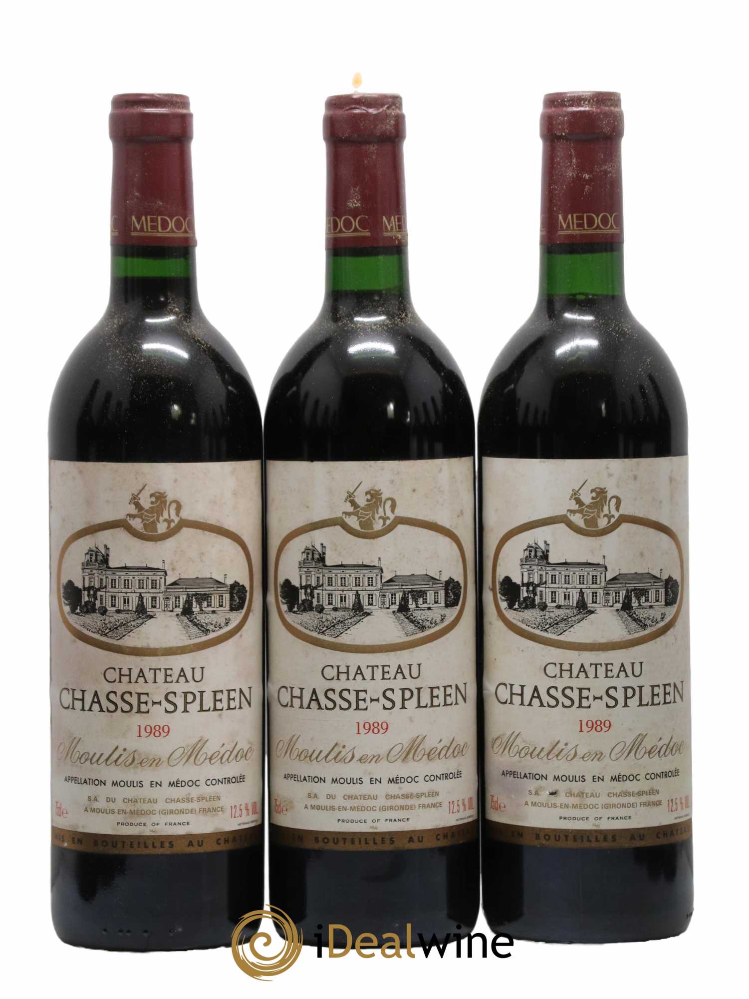 Château Chasse Spleen 1989 - Lot de 12 bouteilles - 1