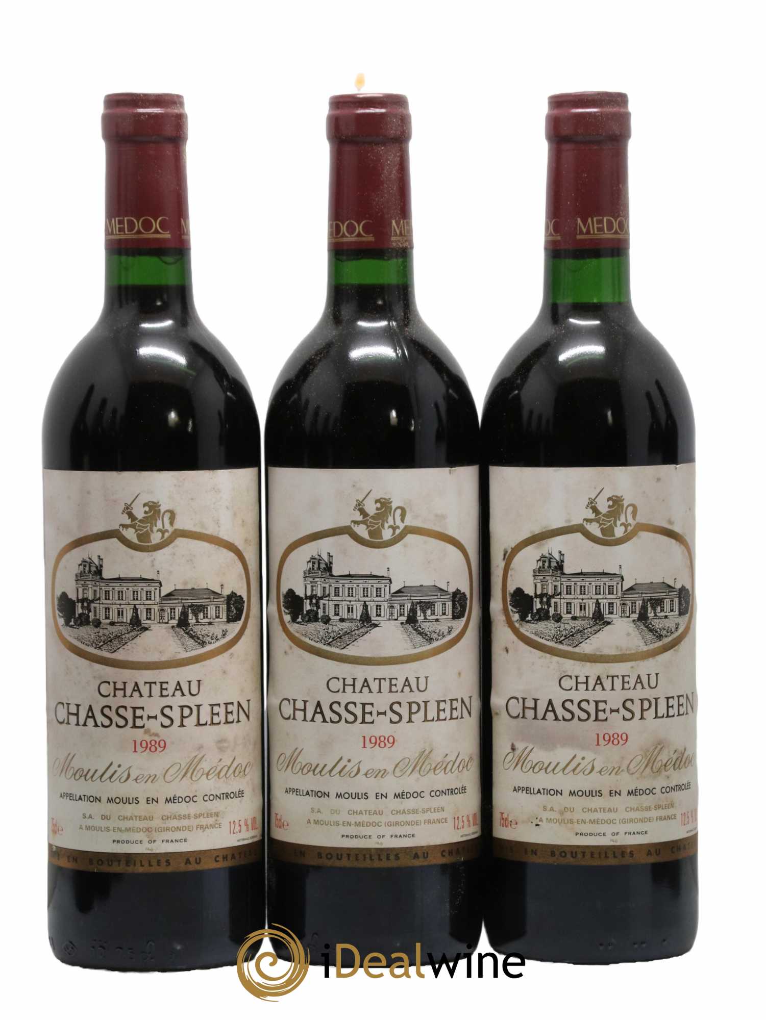 Château Chasse Spleen 1989 - Lot de 12 bouteilles - 2