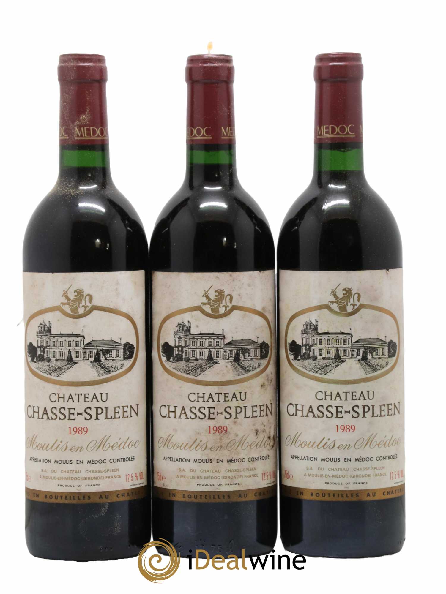 Château Chasse Spleen 1989 - Lot de 12 bouteilles - 4