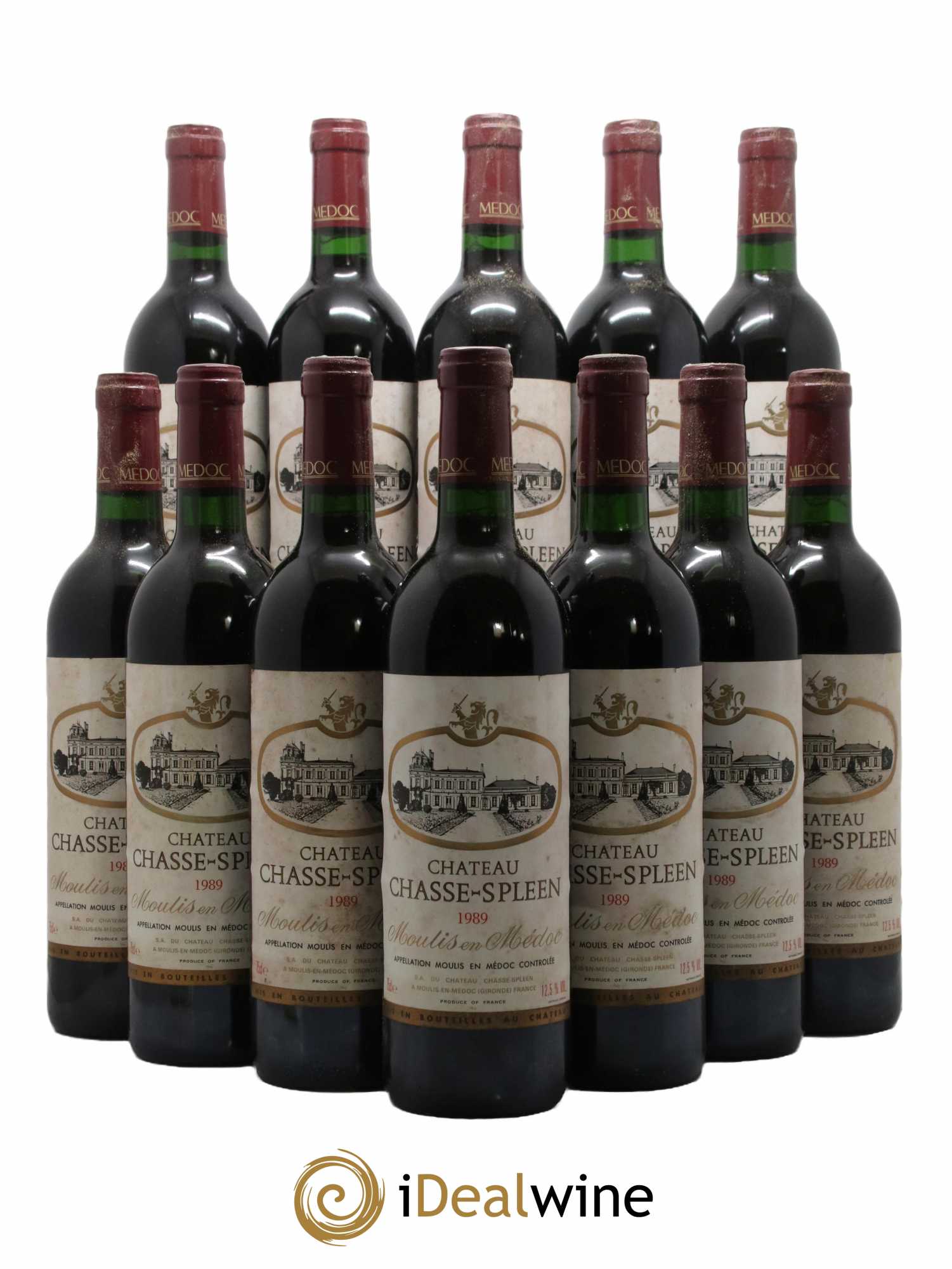 Château Chasse Spleen 1989 - Lot de 12 bouteilles - 0