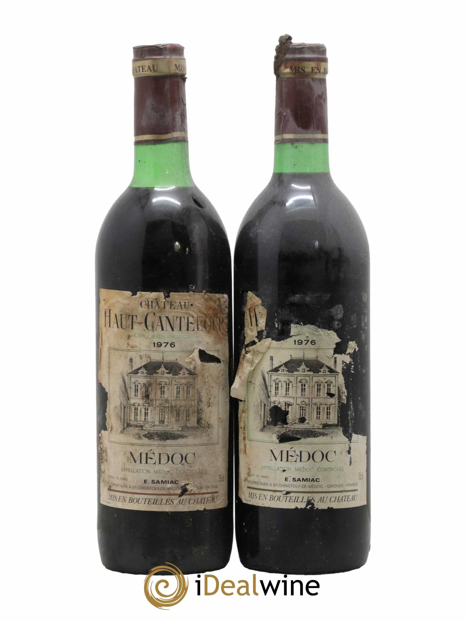 Château Haut Canteloup Cru Bourgeois 1976 - Lot de 2 bouteilles - 0