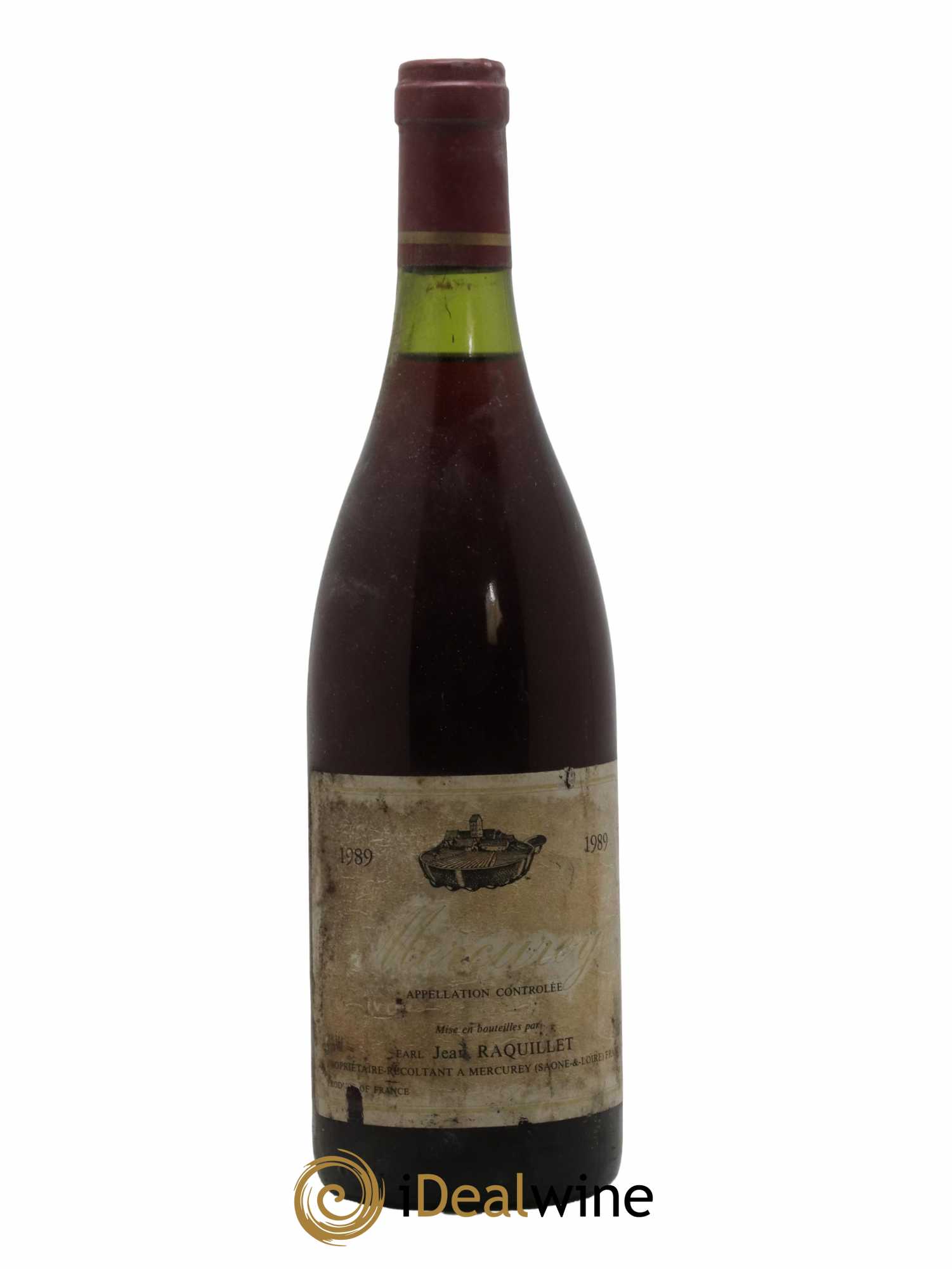Mercurey Jean Raquillet 1989 - Lot de 1 bouteille - 0