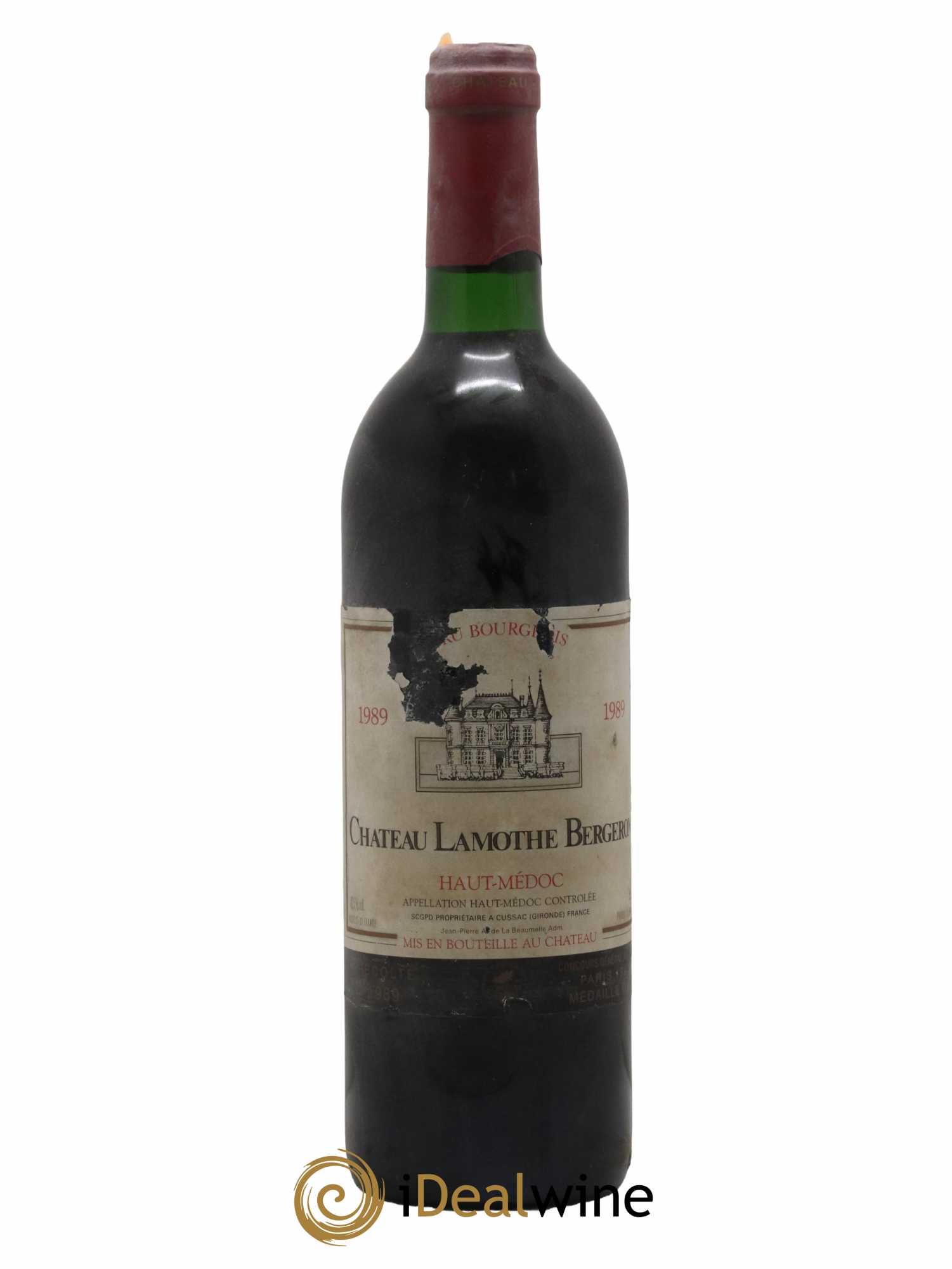 Château Lamothe Bergeron Cru Bourgeois 1989 - Lot de 1 bouteille - 0