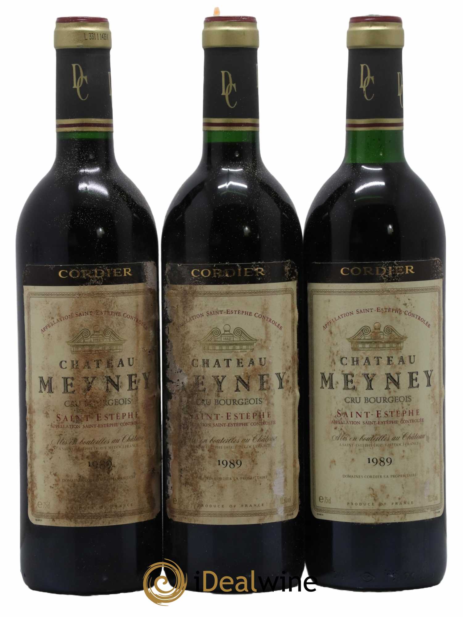 Château Meyney 1989 - Lot de 3 bouteilles - 0
