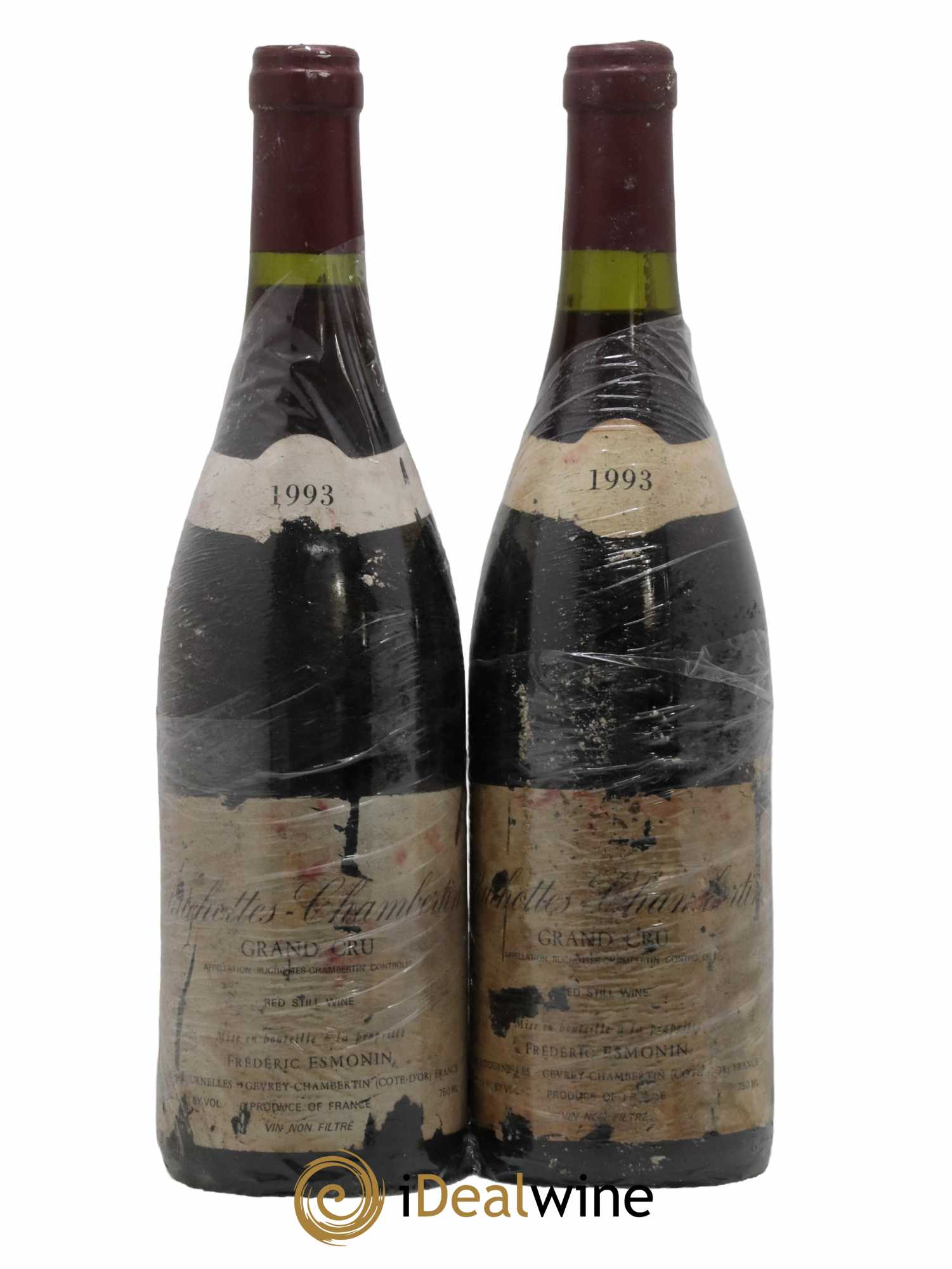Ruchottes-Chambertin Grand Cru Frédéric Esmonin 1993 - Lotto di 2 bottiglie - 0