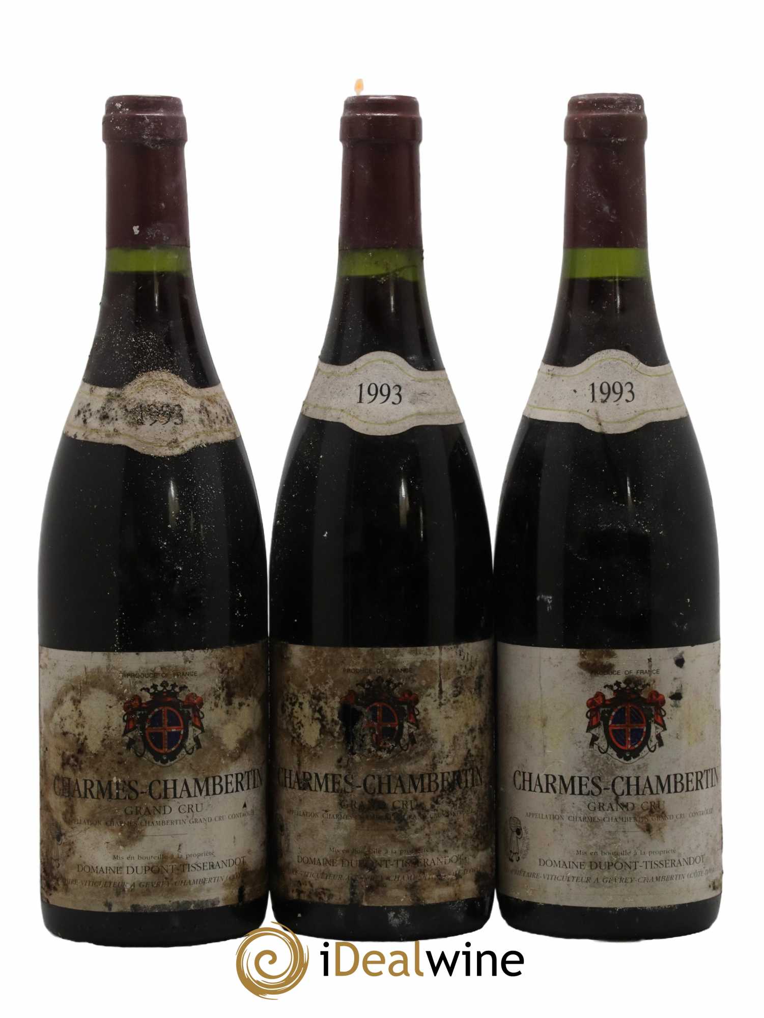 Charmes-Chambertin Grand Cru Dupont-Tisserandot (Domaine) 1993 - Lot de 3 bouteilles - 0
