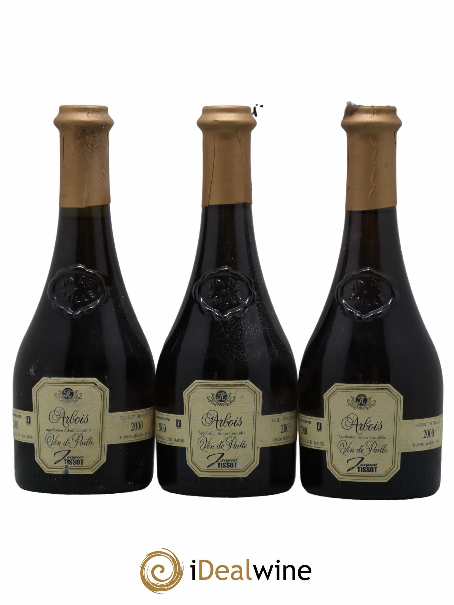 Arbois Vin de Paille Jacques Tissot 2000 - Posten von 3 Demi-Flaschen - 0