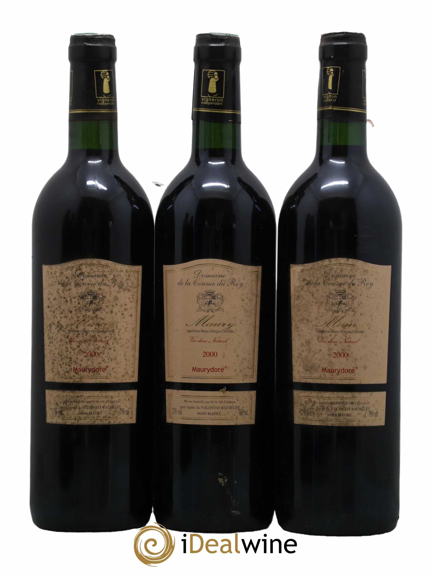Maury Doré Domaine de la Coume du Roy 2000 - Lot de 3 bouteilles - 0