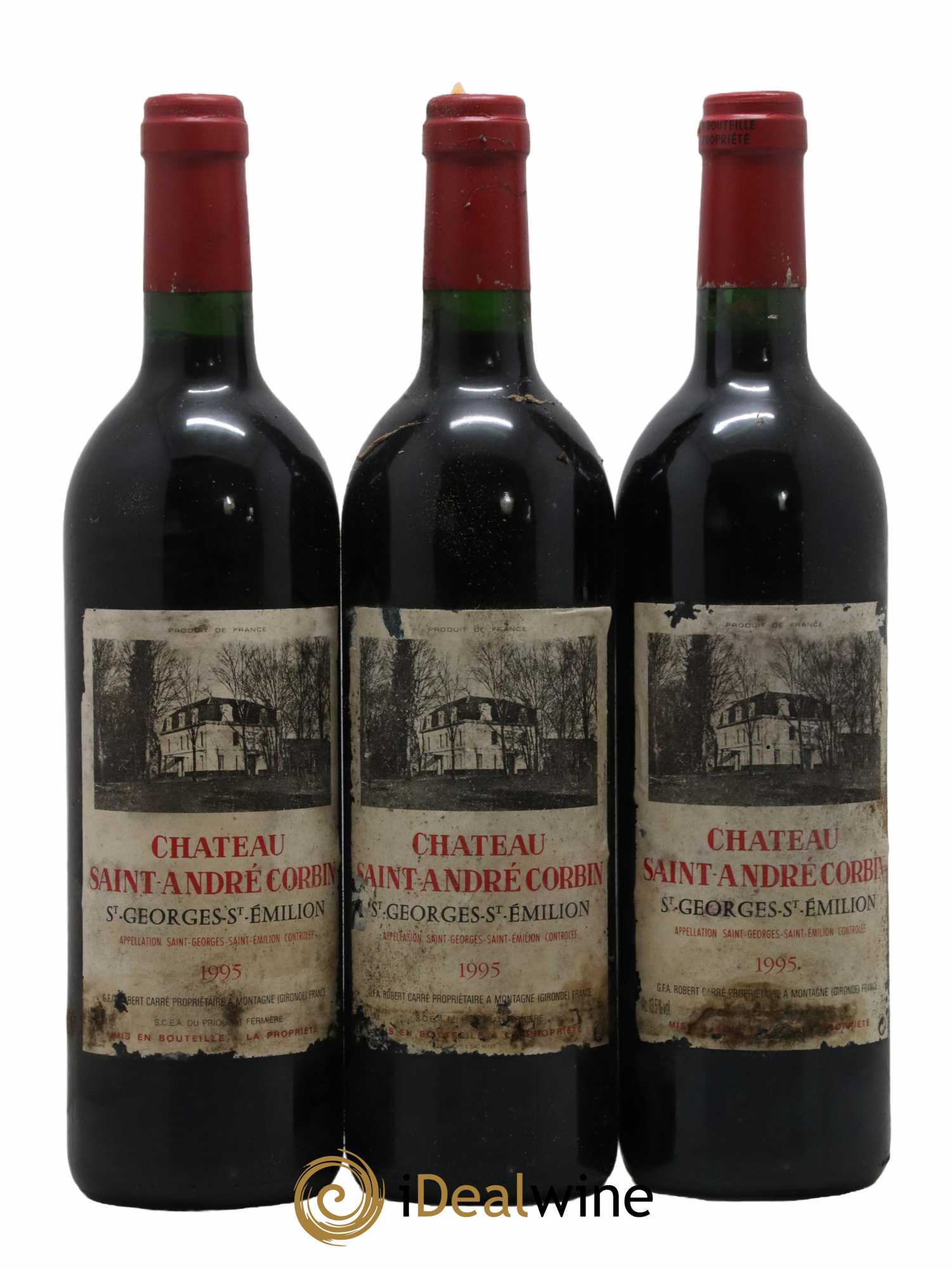 Saint-Georges-Saint-Émilion Château Saint-André Corbin 1995 - Lot de 3 bouteilles - 0
