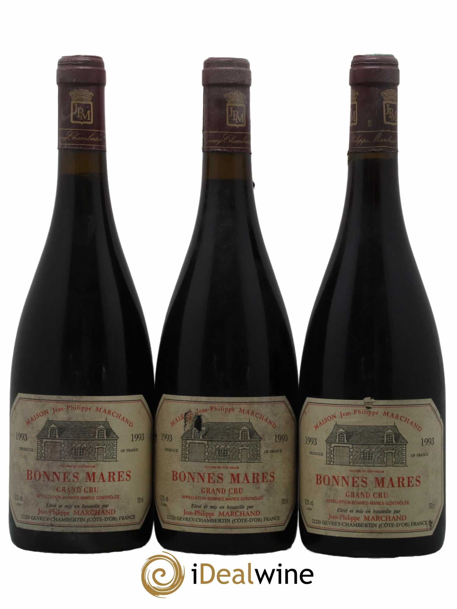 Bonnes-Mares Grand Cru Domaine Marchand 1993 - Lot de 3 bouteilles - 0