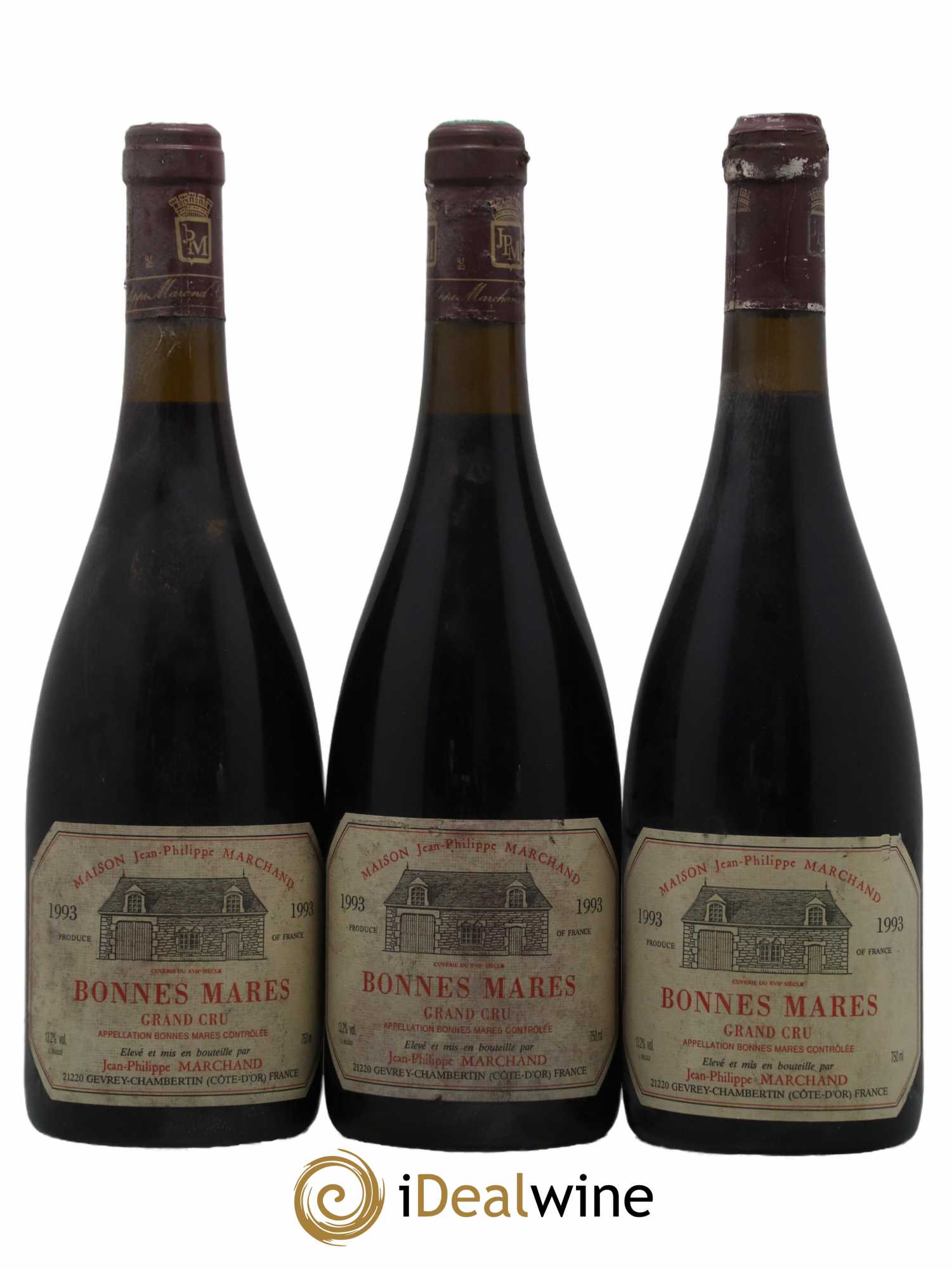 Bonnes-Mares Grand Cru Domaine Marchand 1993 - Lot de 3 bouteilles - 0
