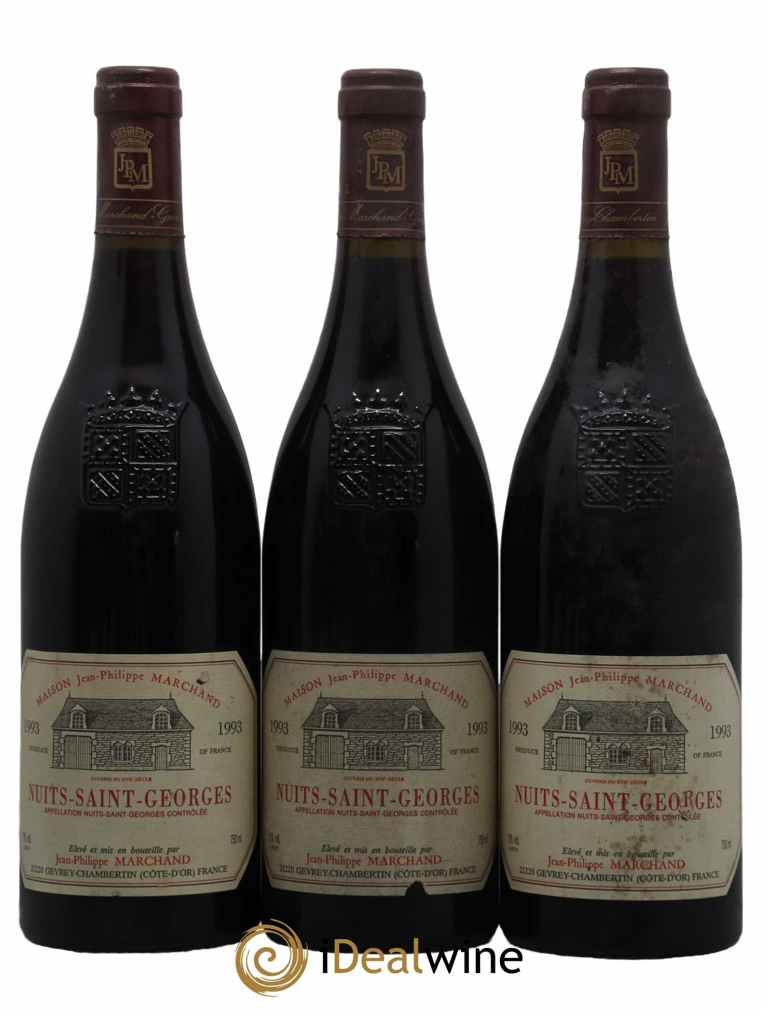 Nuits-Saint-Georges Domaine Marchand 1993 - Lot de 3 bouteilles - 0
