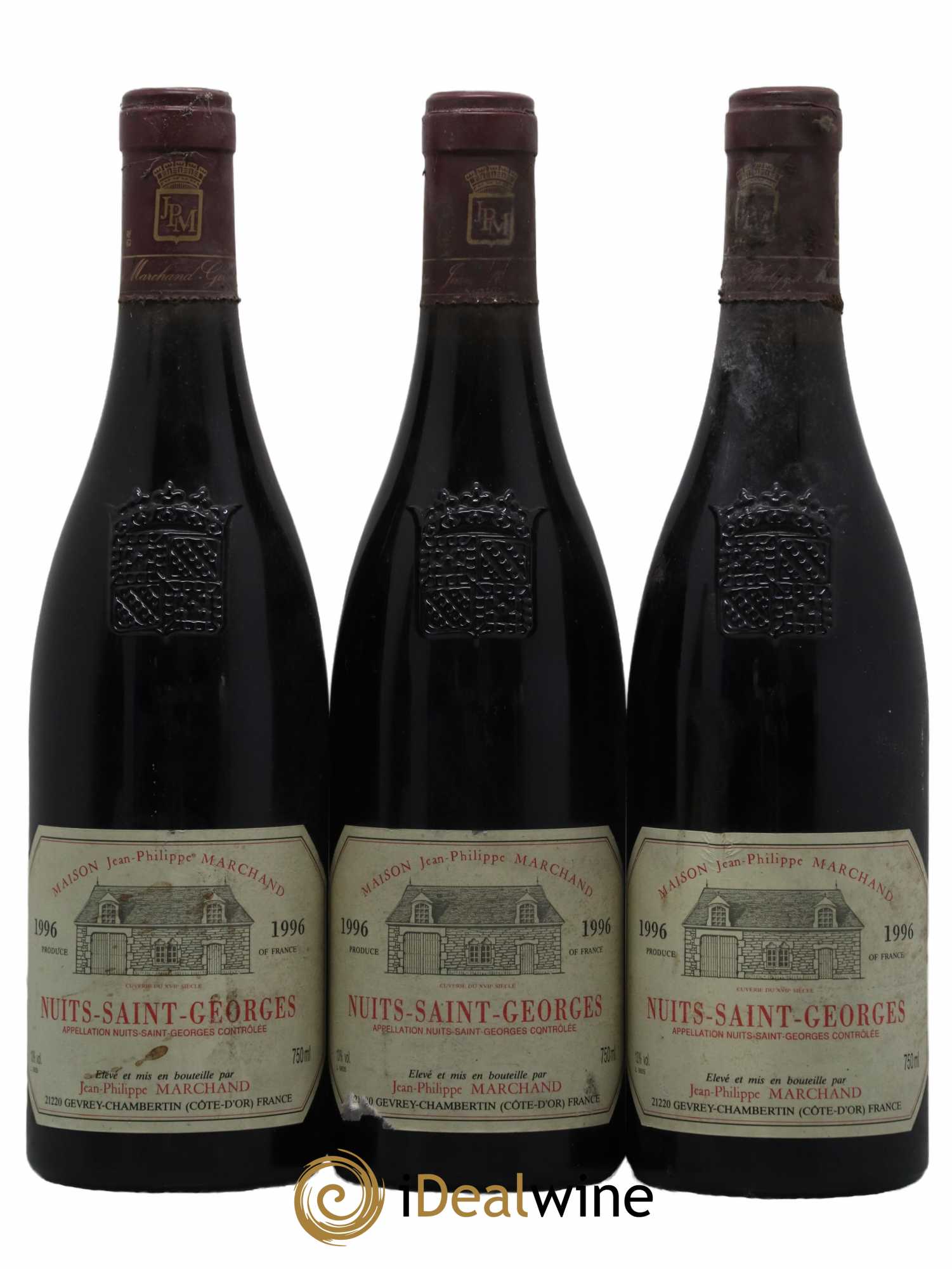 Nuits-Saint-Georges Domaine Marchand 1996 - Lot de 3 bouteilles - 0