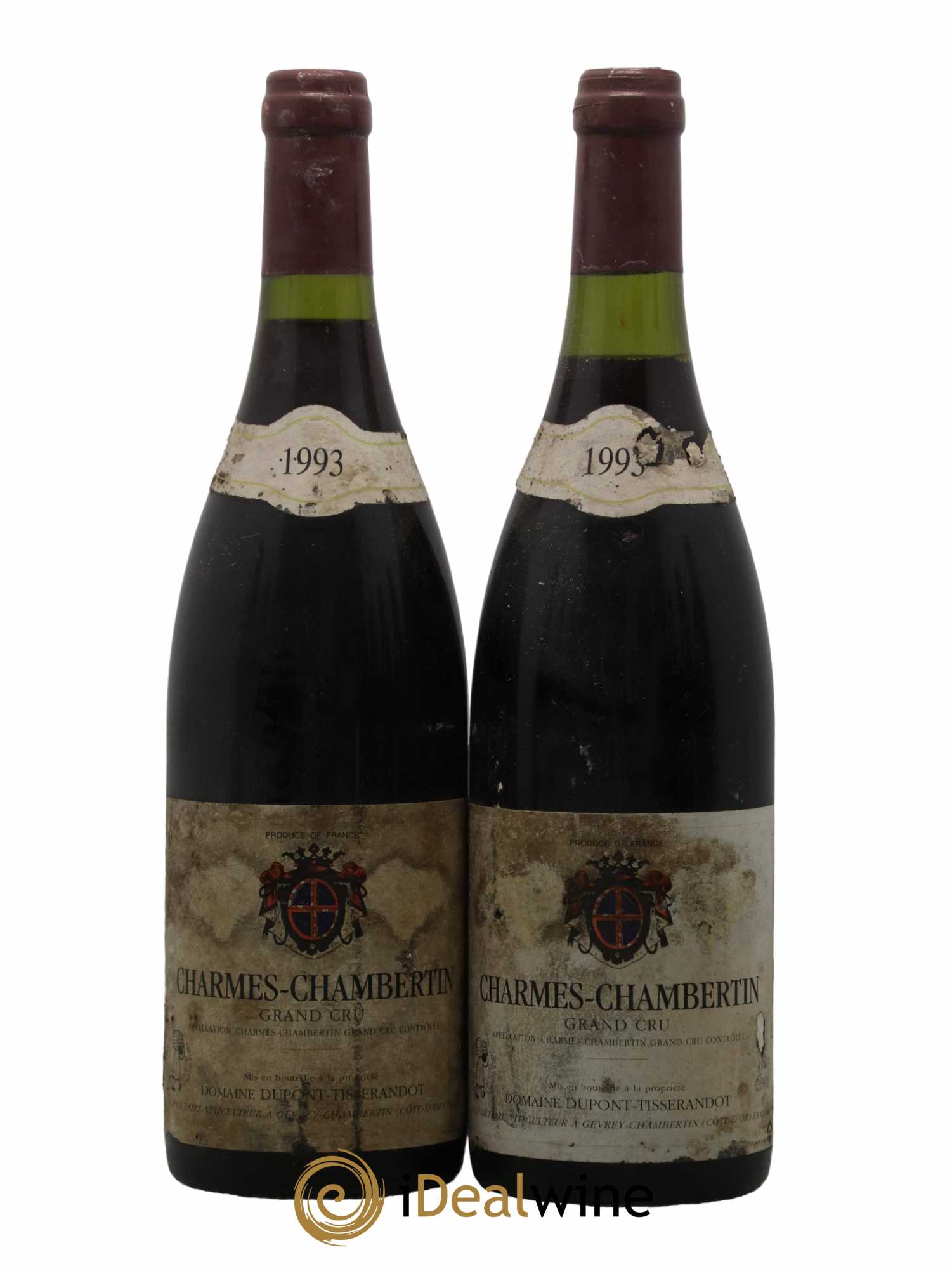Charmes-Chambertin Grand Cru Dupont-Tisserandot (Domaine) 1993 - Lot de 2 bouteilles - 0