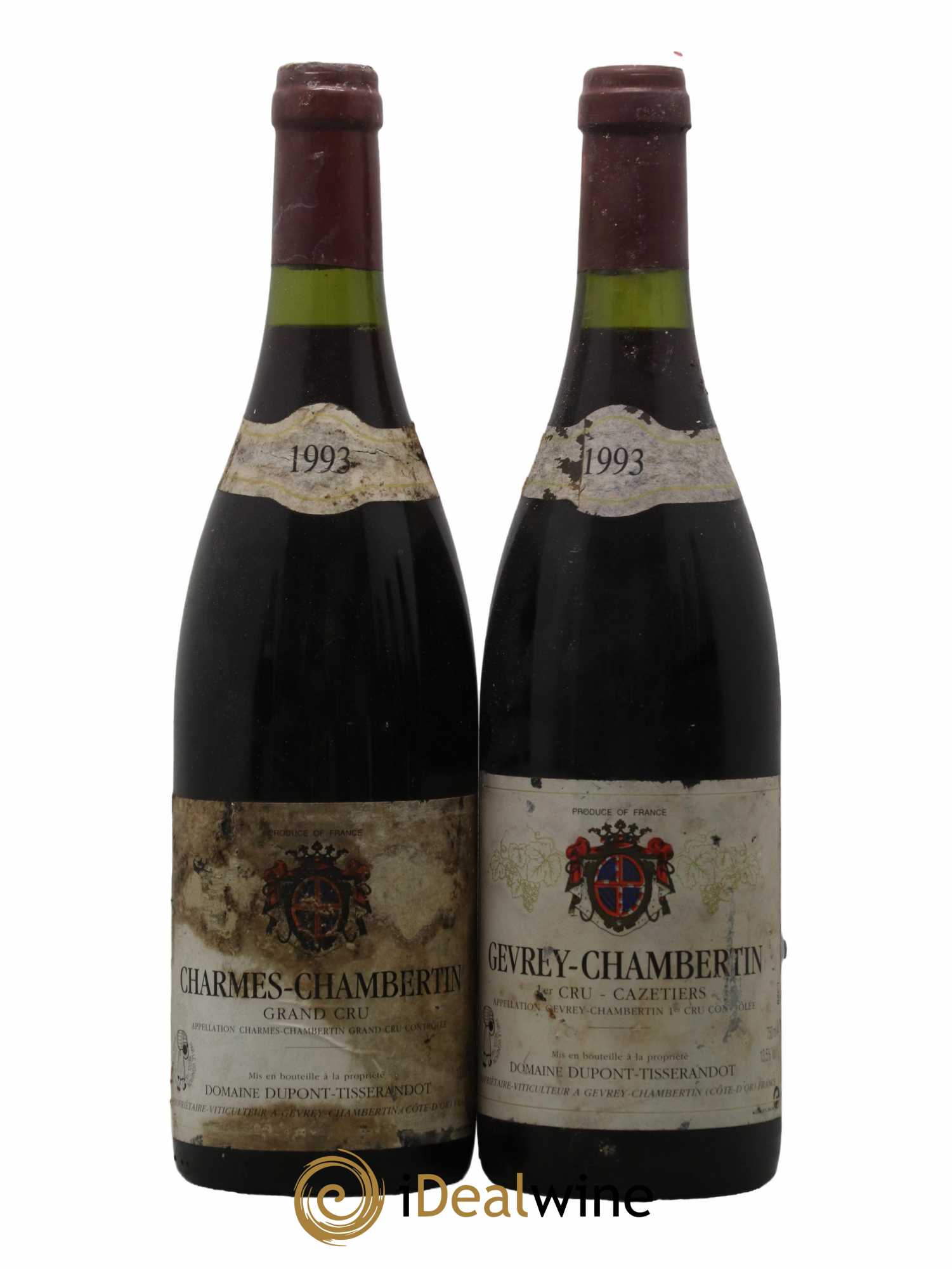 Charmes-Chambertin Grand Cru Dupont-Tisserandot (Domaine) 1993 - Lot de 2 bouteilles - 0