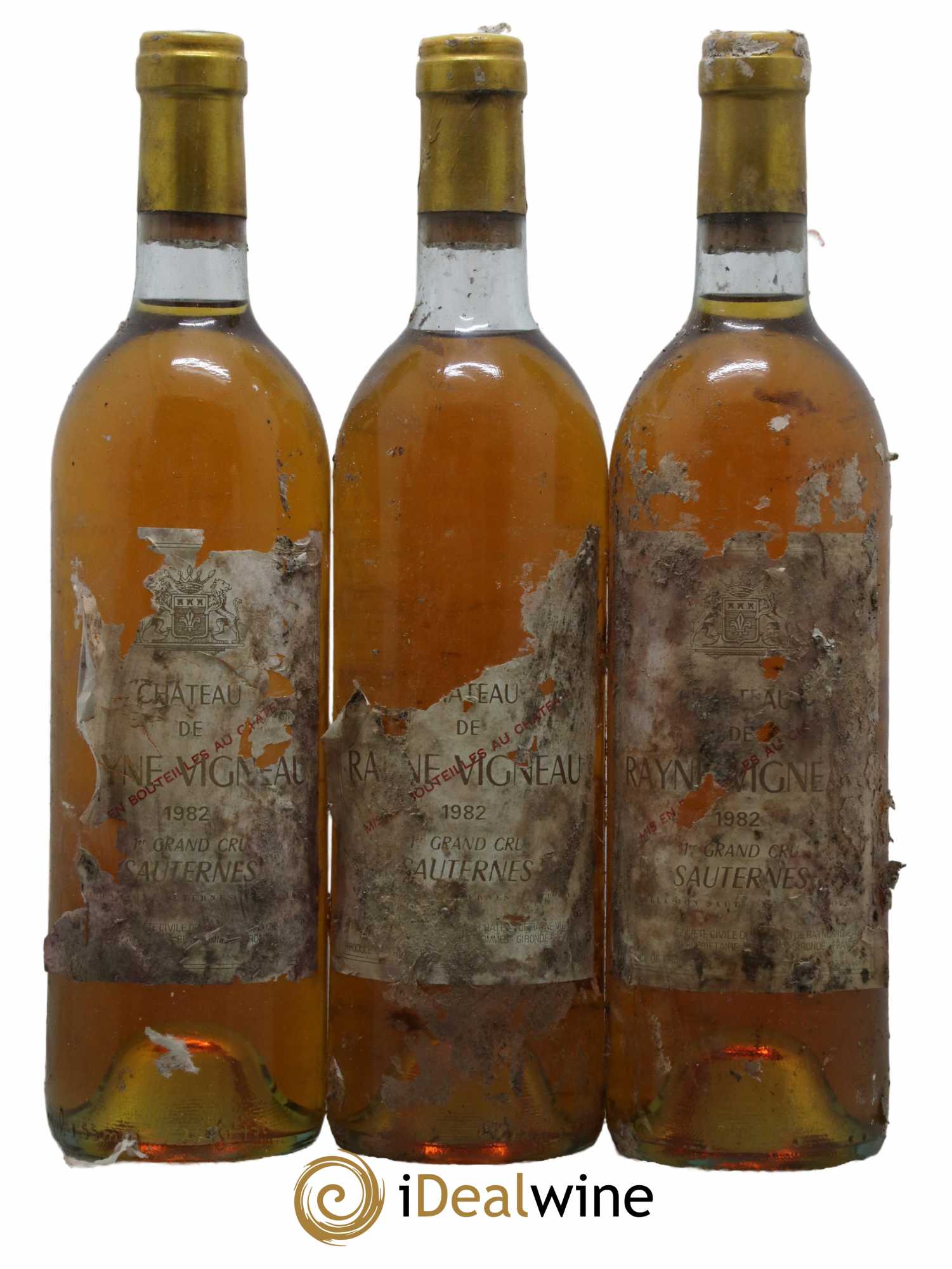 Château de Rayne Vigneau 1er Grand Cru Classé 1982 - Lotto di 3 bottiglie - 0
