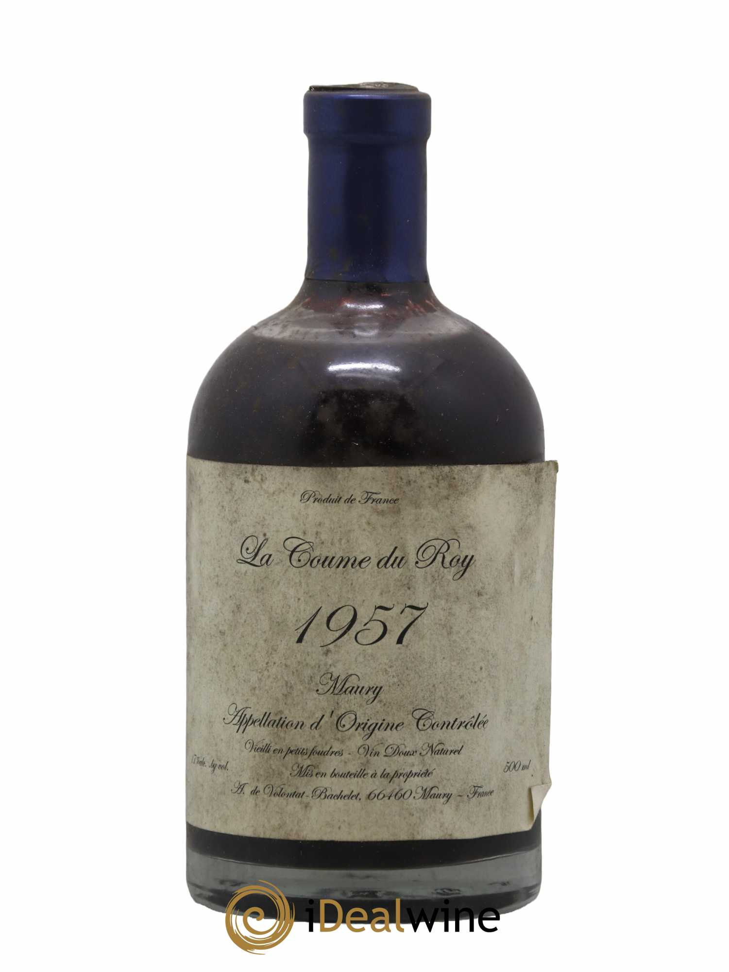 Maury Vin Doux Naturel Vieilli en Petit Foudre Domaine de la Coume du Roy 50 cL 1957 - Lot de 1 bouteille - 0