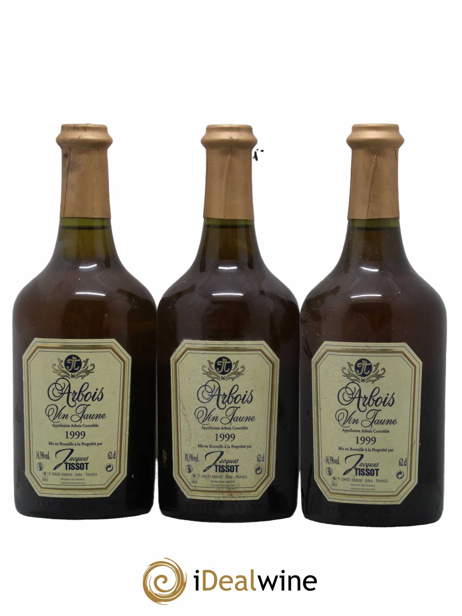 Arbois Vin Jaune Domaine Jacques Tissot 1999 - Lot de 3 bouteilles - 0