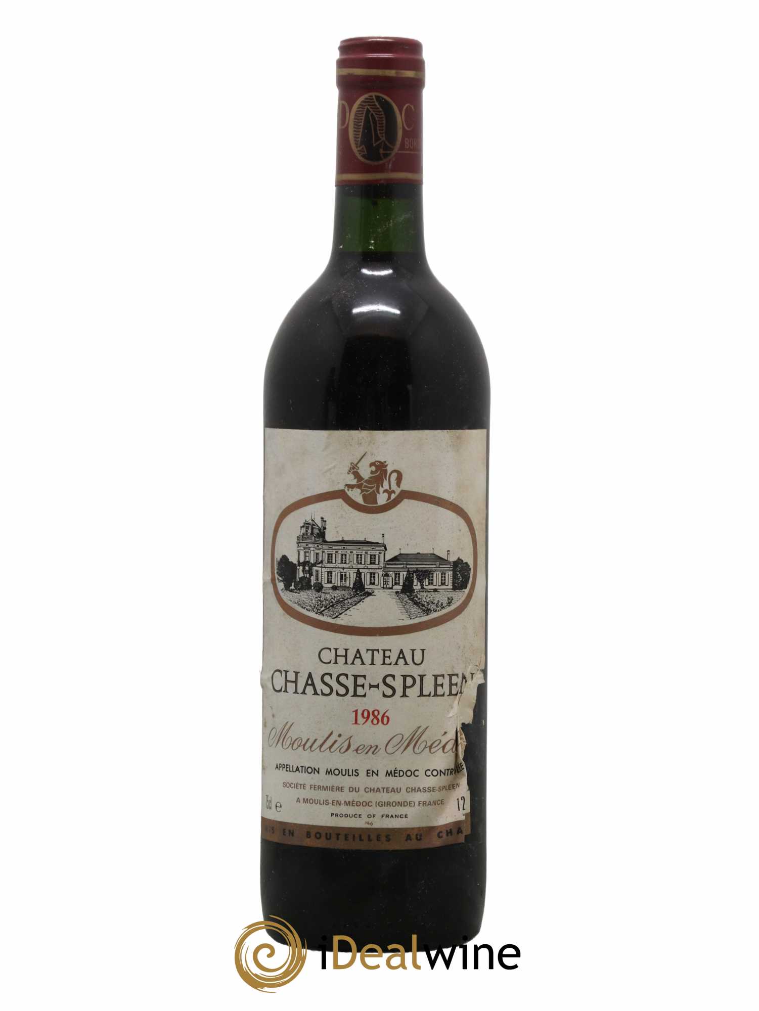 Château Chasse Spleen 1986 - Lot de 1 bouteille - 0