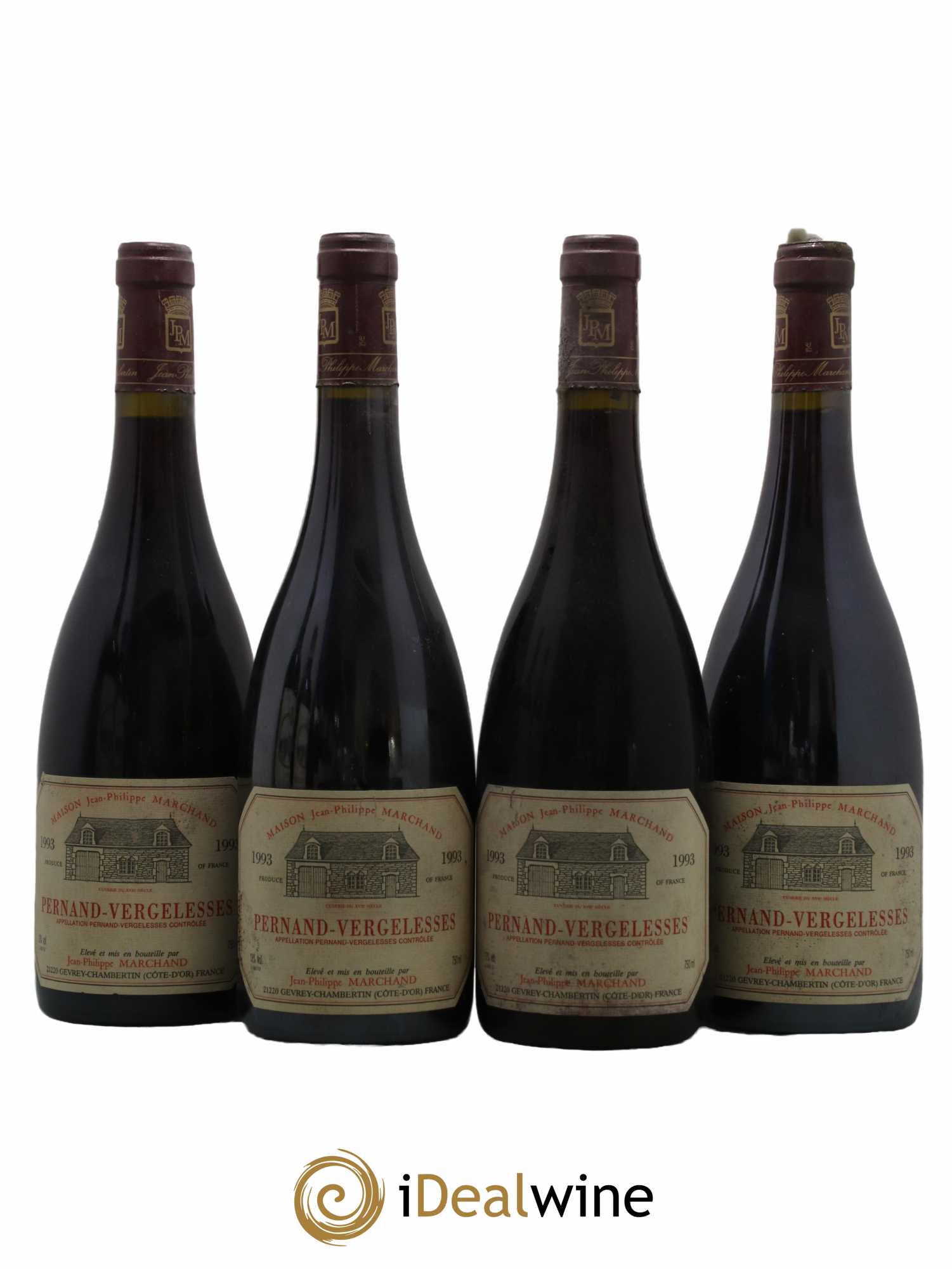 Pernand-Vergelesses Domaine Jean Philippe Marchand 1993 - Lot de 4 bouteilles - 0