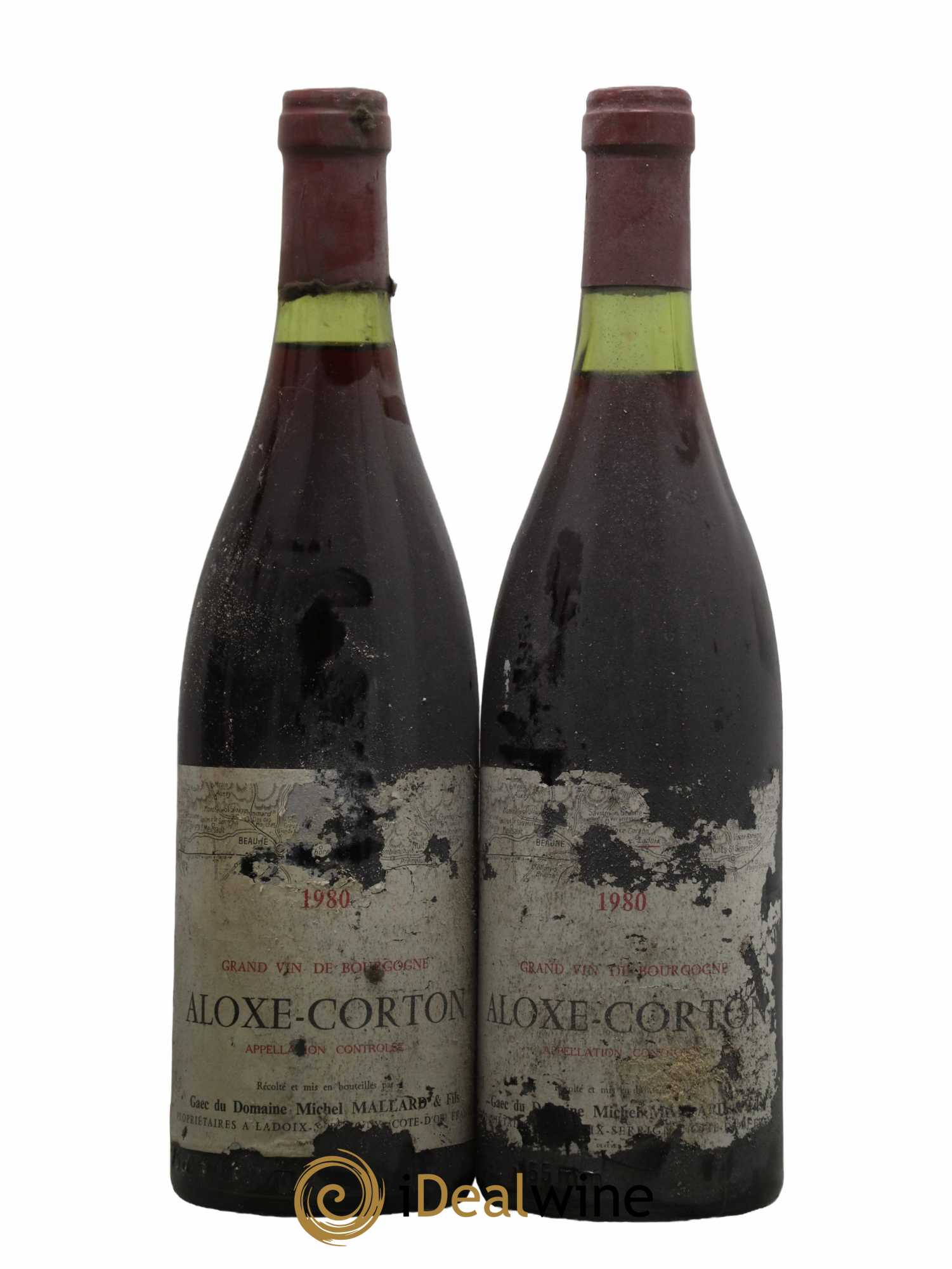 Aloxe-Corton Michel Mallard 1980 - Lot de 2 bouteilles - 0