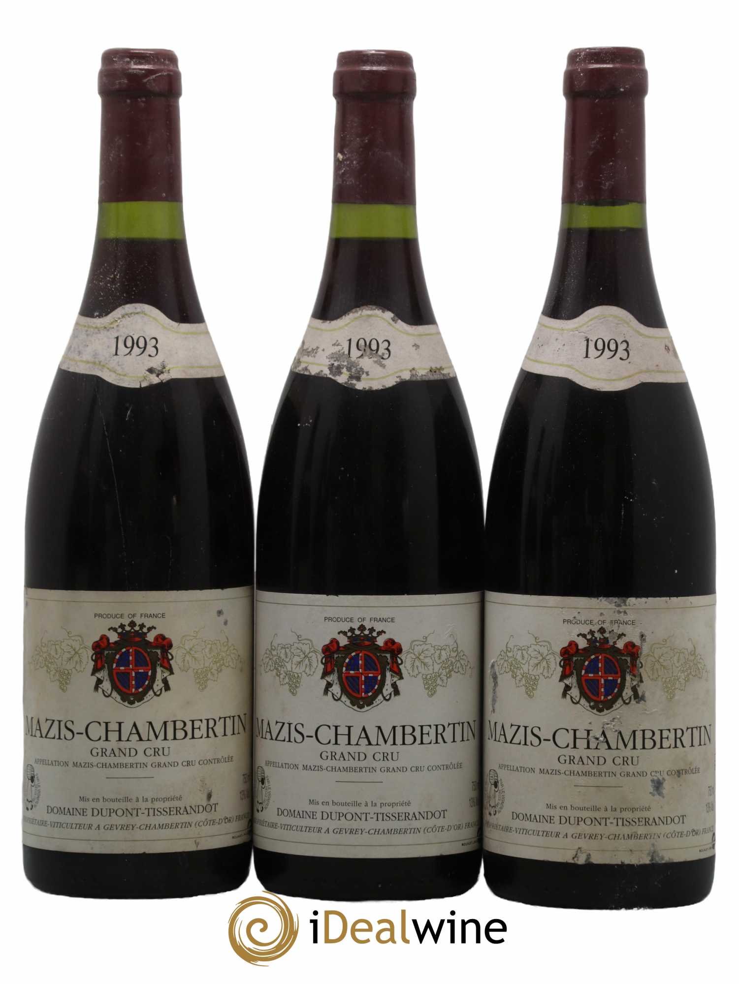 Mazis-Chambertin Grand Cru Dupont-Tisserandot (Domaine) 1993 - Lot de 3 bouteilles - 0