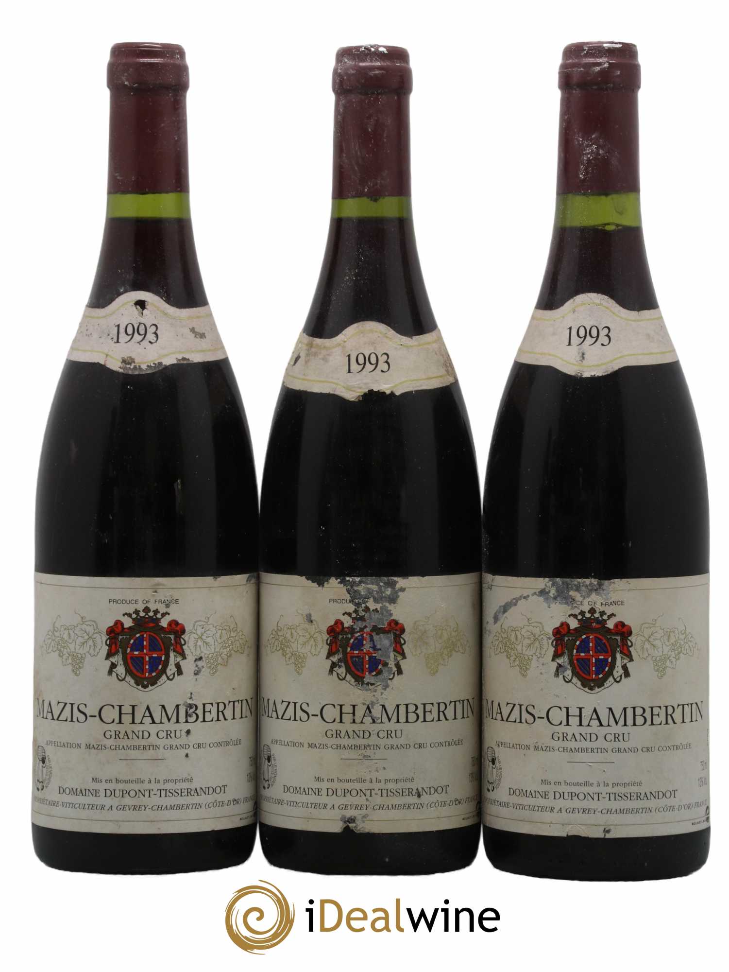 Mazis-Chambertin Grand Cru Dupont-Tisserandot (Domaine) 1993 - Lot de 3 bouteilles - 0