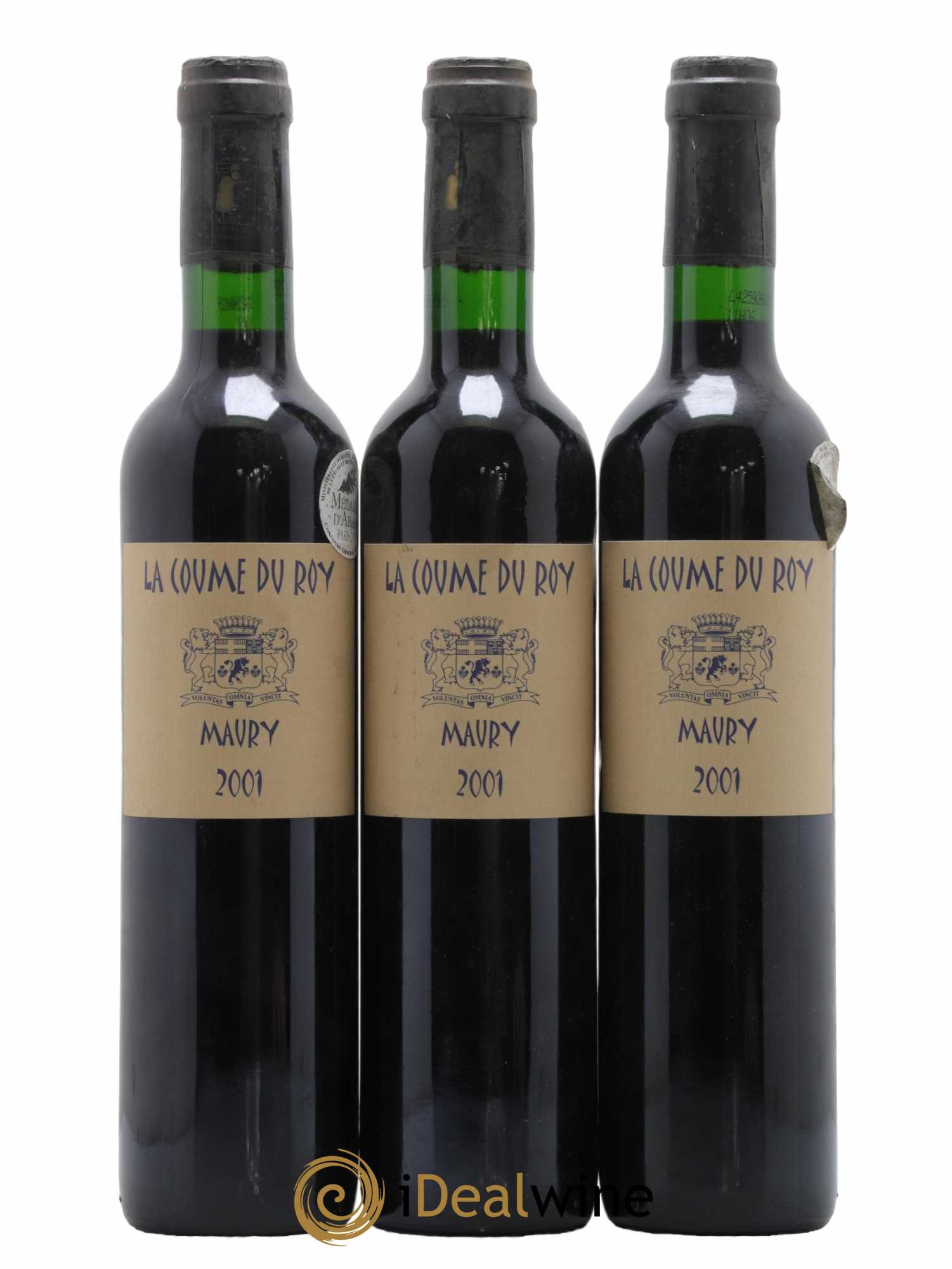 Maury Vin Doux Naturel Domaine de la Coume du Roy 50cl 2001 - Lot de 3 bouteilles - 0