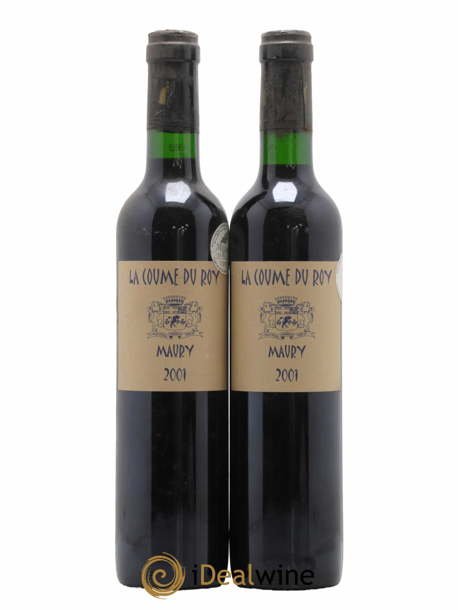 Maury Vin Doux Naturel Domaine de la Coume du Roy 50cl 2001 - Lot de 2 bouteilles - 0