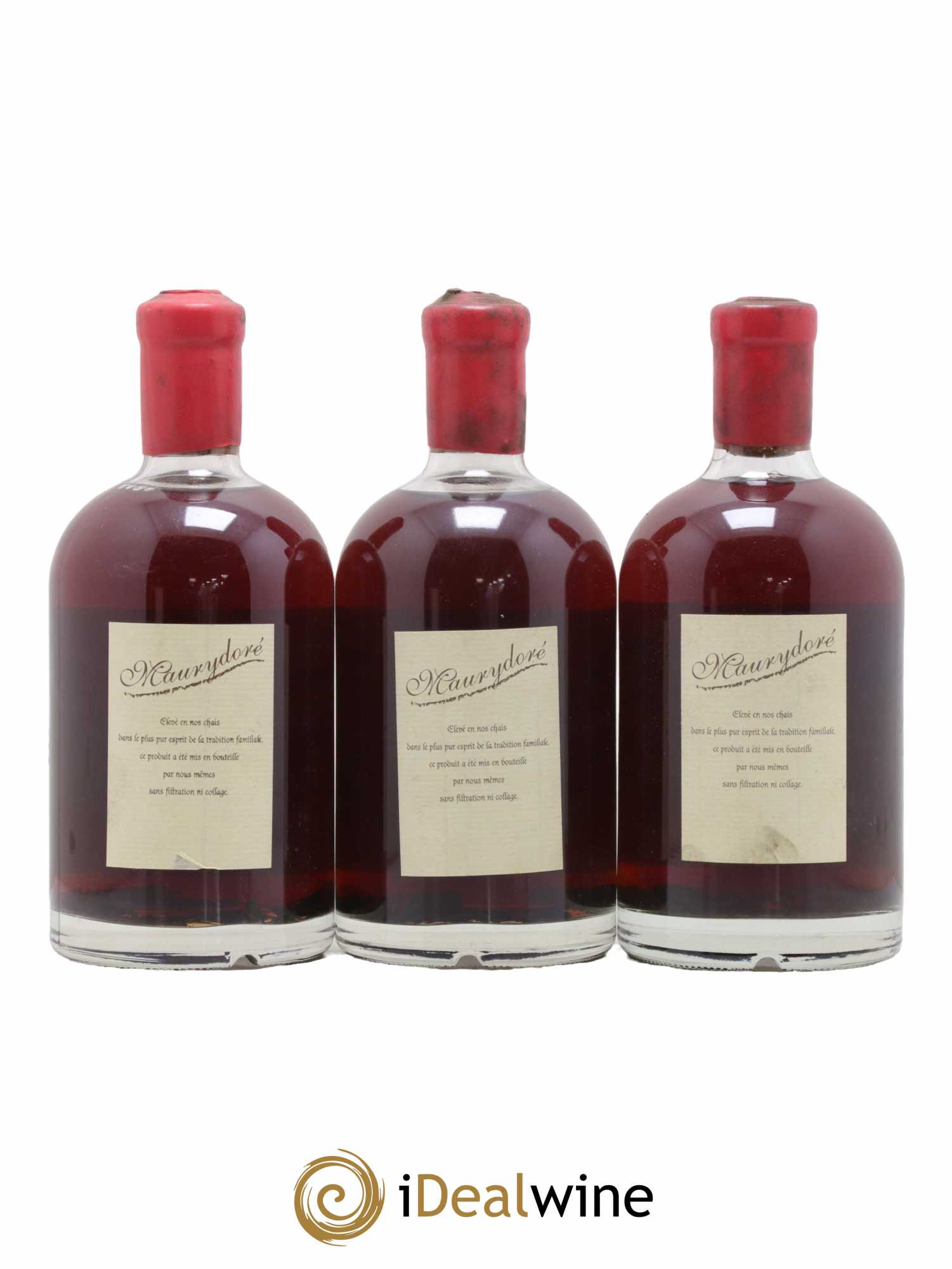 Maury Vin Doux Naturel Maurydoré Vieilli en Demi-muids Domaine de la Coume du Roy 50cl 1965 - Lot de 3 bouteilles - 1
