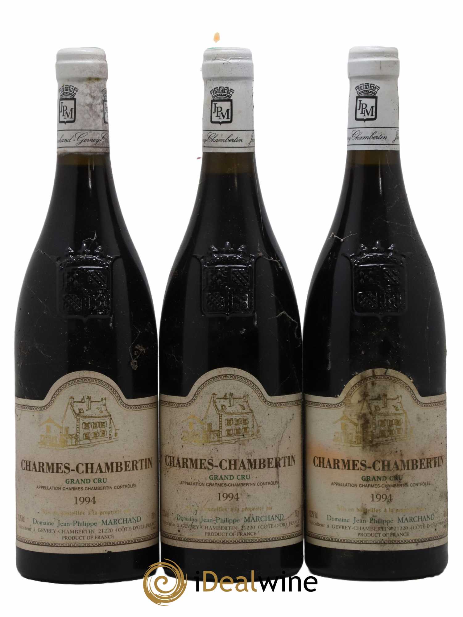 Charmes-Chambertin Grand Cru Domaine Jean-Philippe Marchand 1994 - Lot de 3 bouteilles - 0