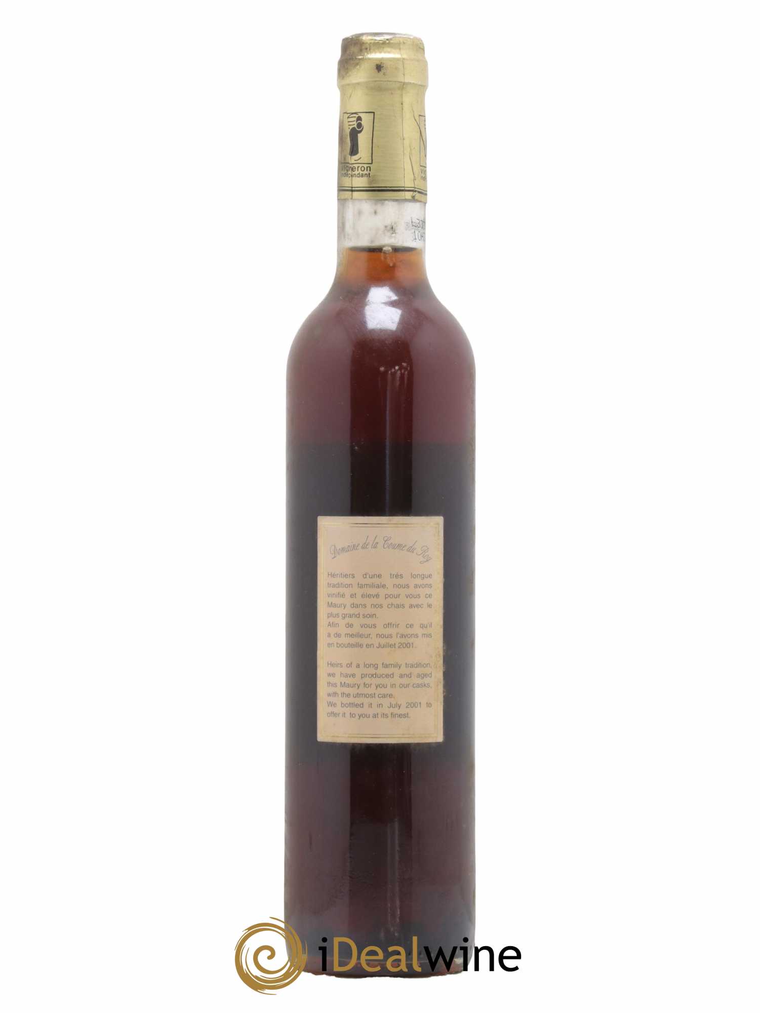 Maury Vin Doux Naturel Vieilli en Foudres de Chêne Domaine de la Coume du Roy 50cl 1925 - Lot de 1 bouteille - 1