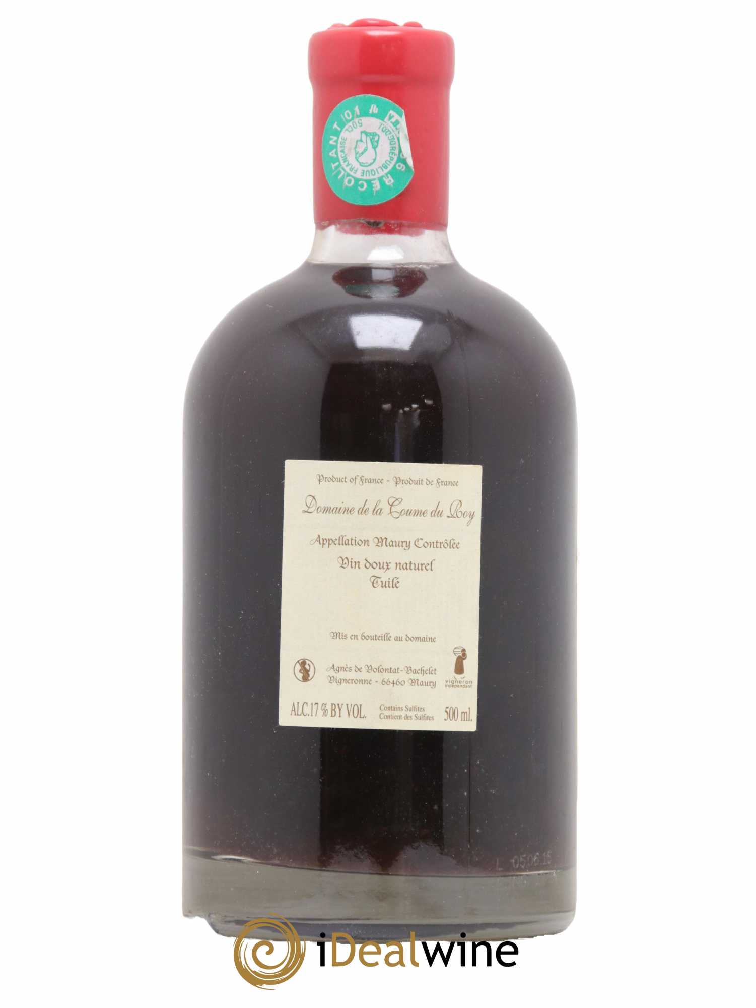 Maury Vin Doux Naturel Très Vieux Rancio Vieilli en Fûts Domaine de la Coume du Roy 50cl - Lot de 1 bouteille - 1