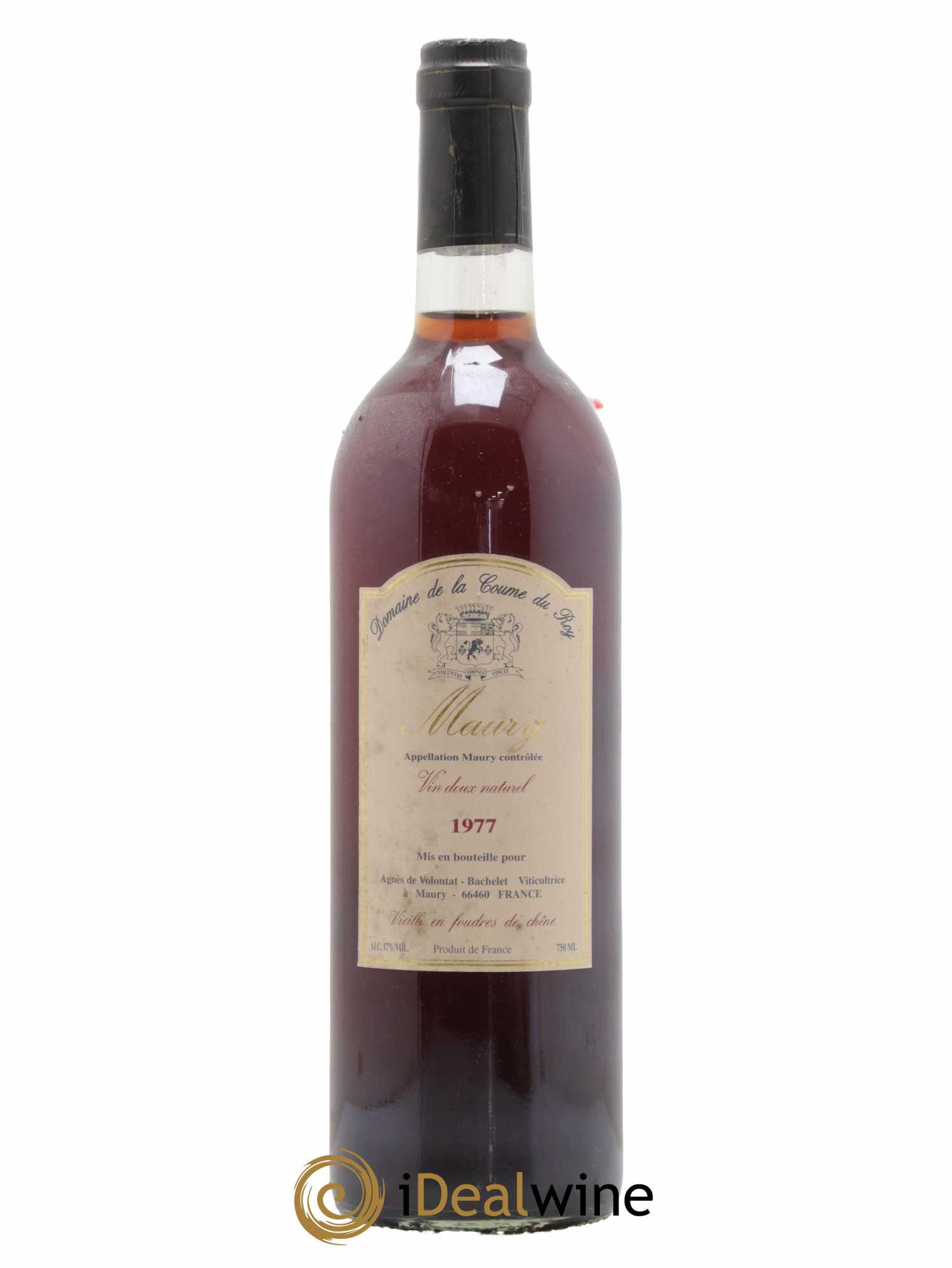Maury Vin Doux Naturel Vieilli en Foudres de Chêne Domaine de la Coume du Roy 1977 - Lot de 1 bouteille - 0