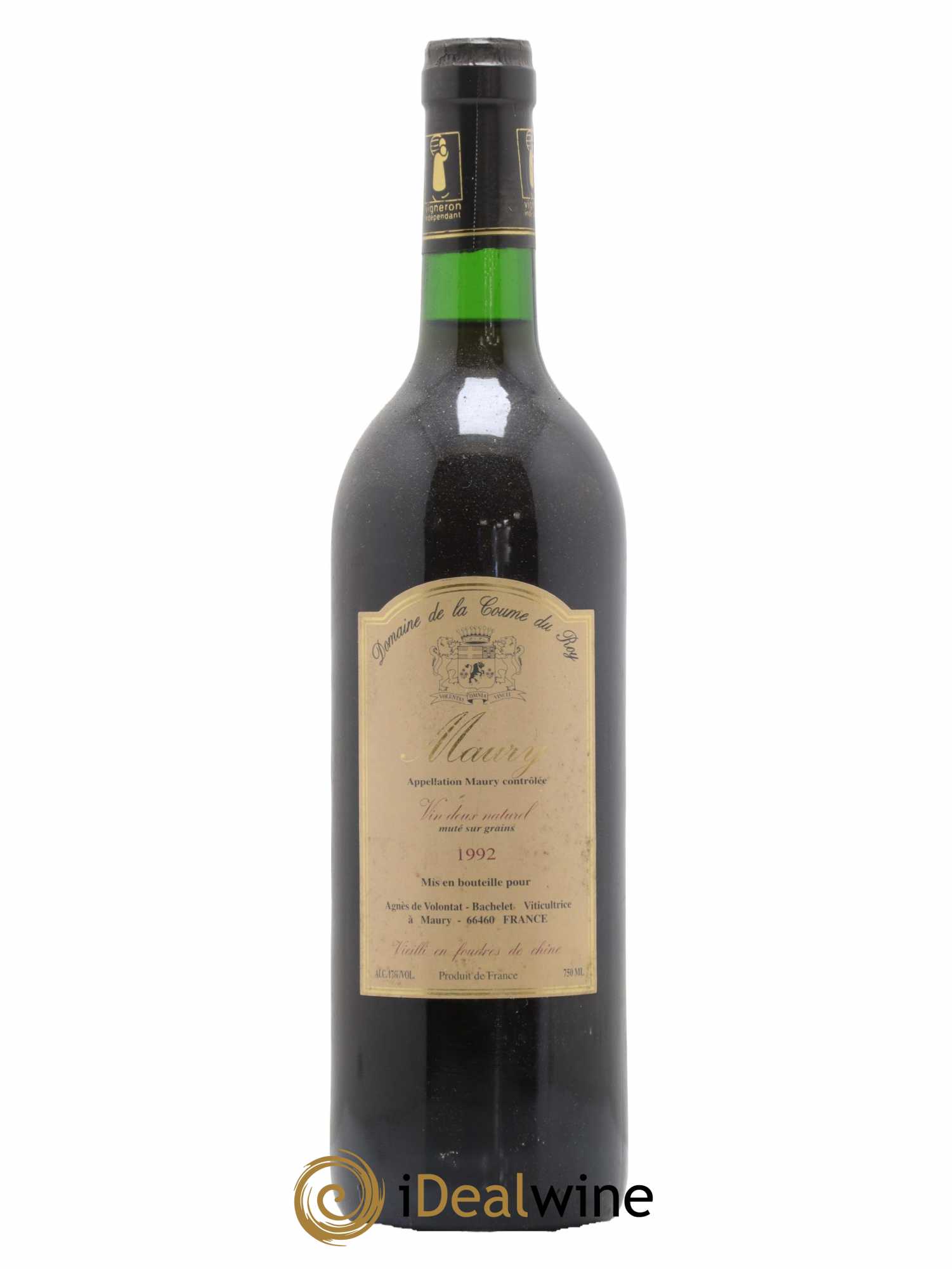 Maury Vin Doux Naturel Vieilli en Foudres de Chêne Domaine de la Coume du Roy 1992 - Lot de 1 bouteille - 0